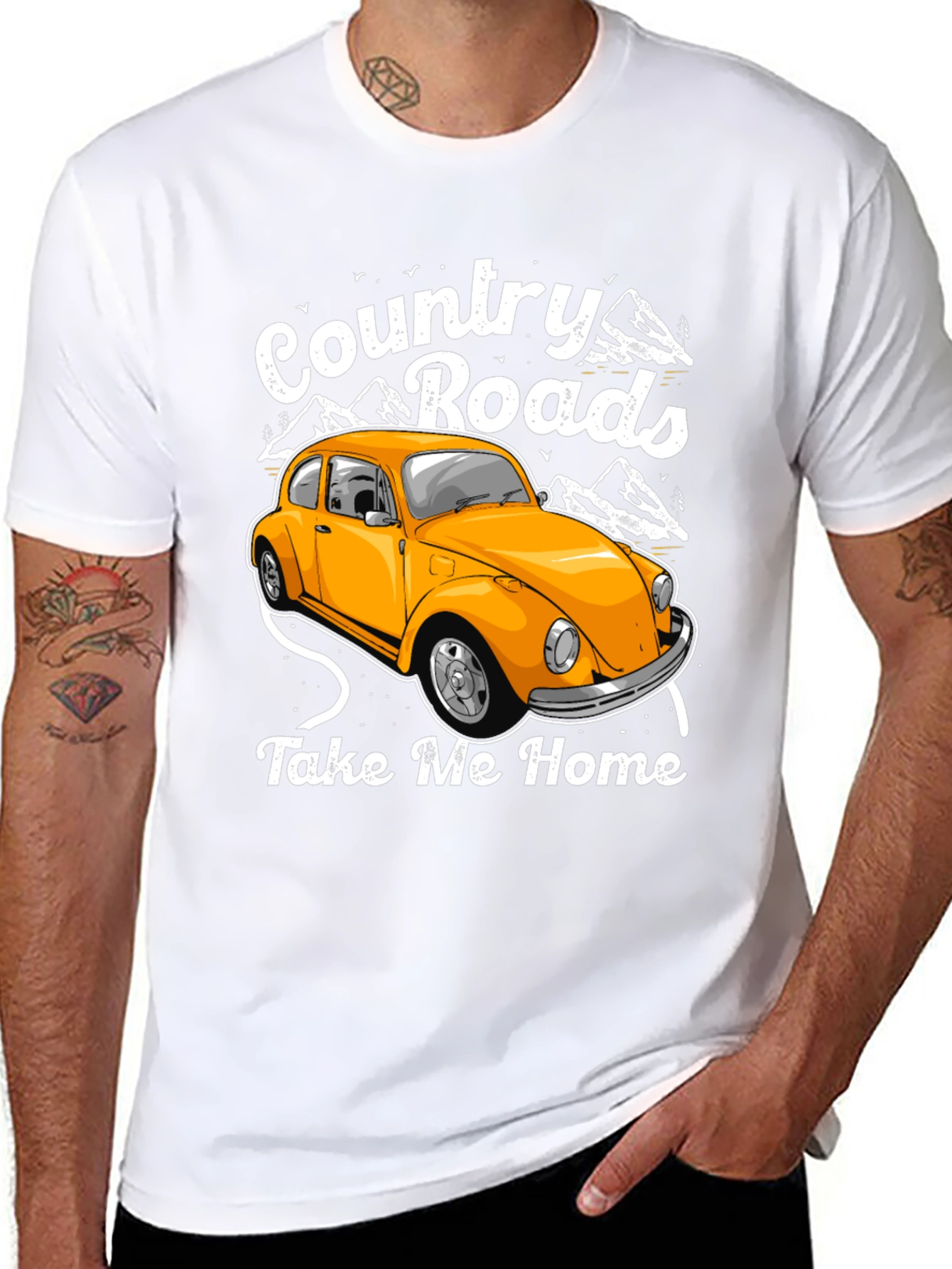 Country Roads Car Graphic T-Shirt