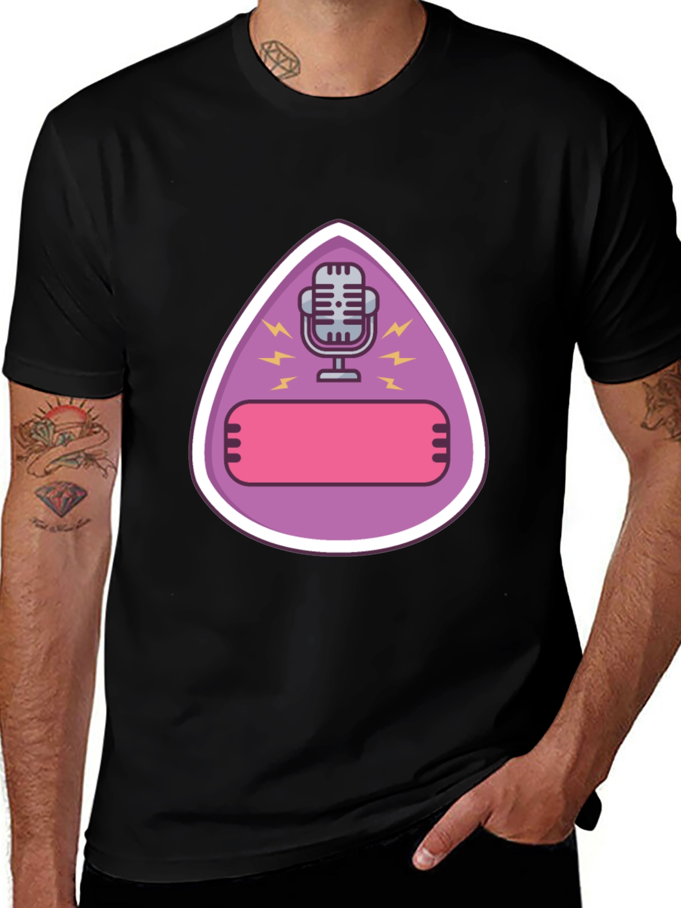 Podcast Microphone Graphic T-Shirt