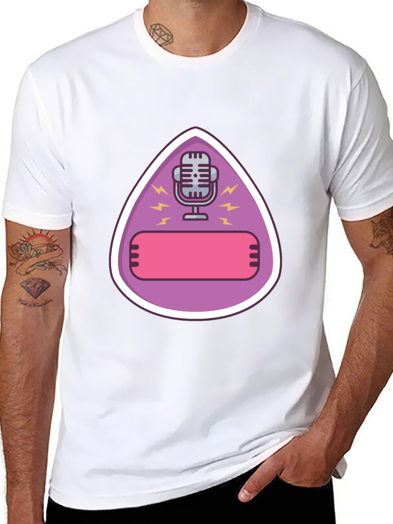 Podcast Microphone Graphic T-Shirt