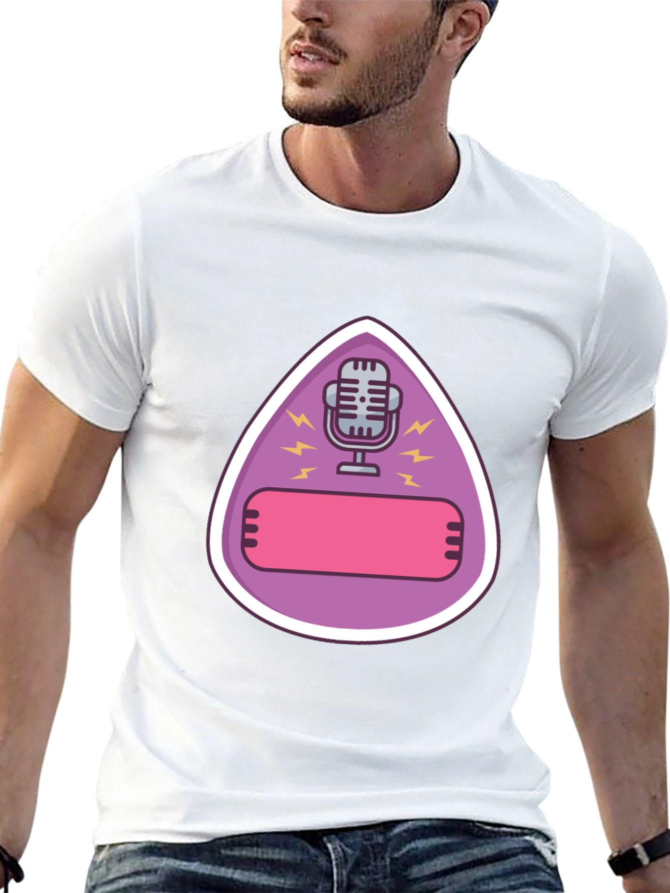 Podcast Microphone Graphic T-Shirt