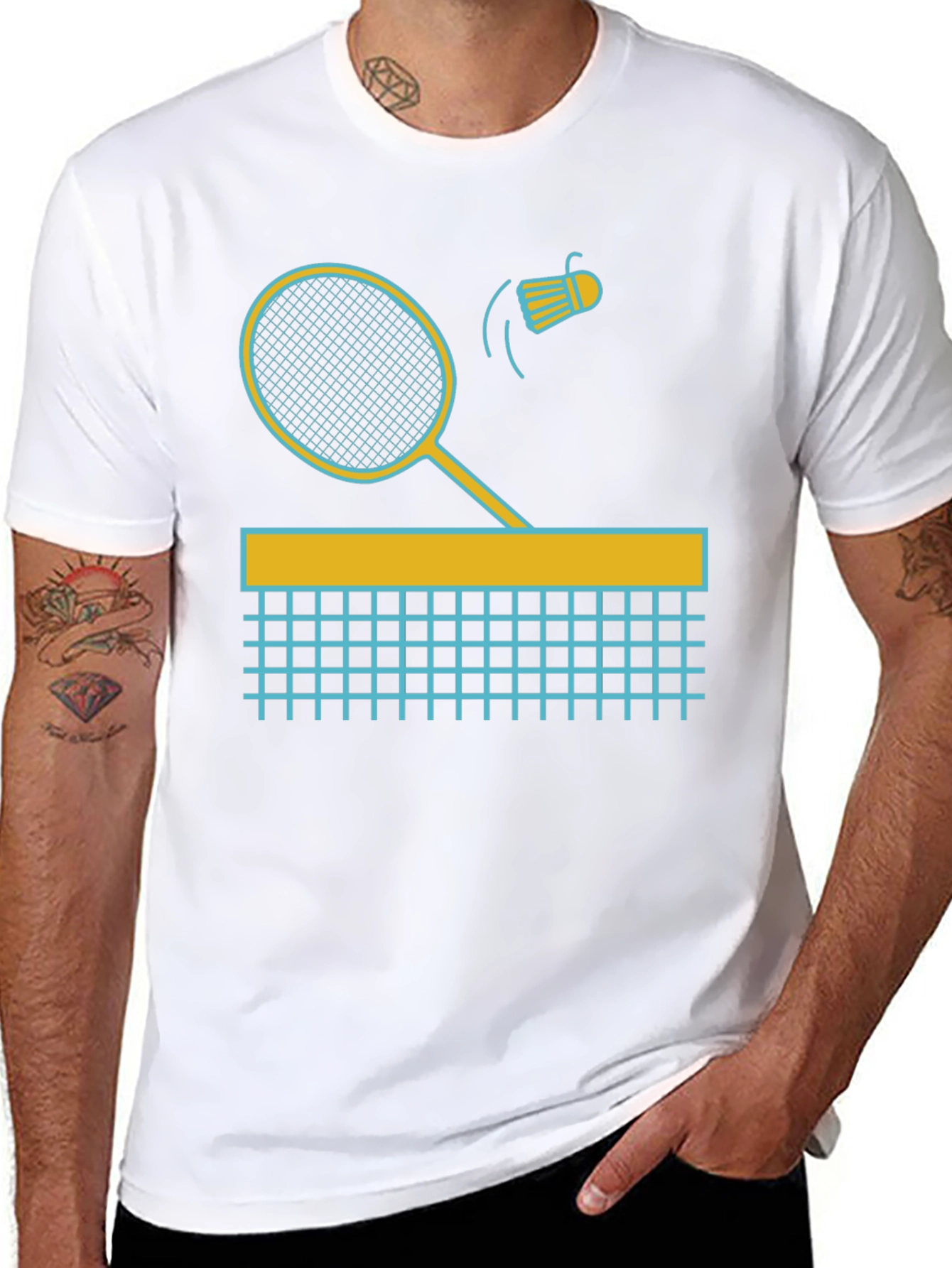 Badminton Graphic Tee - Smash Your Style!