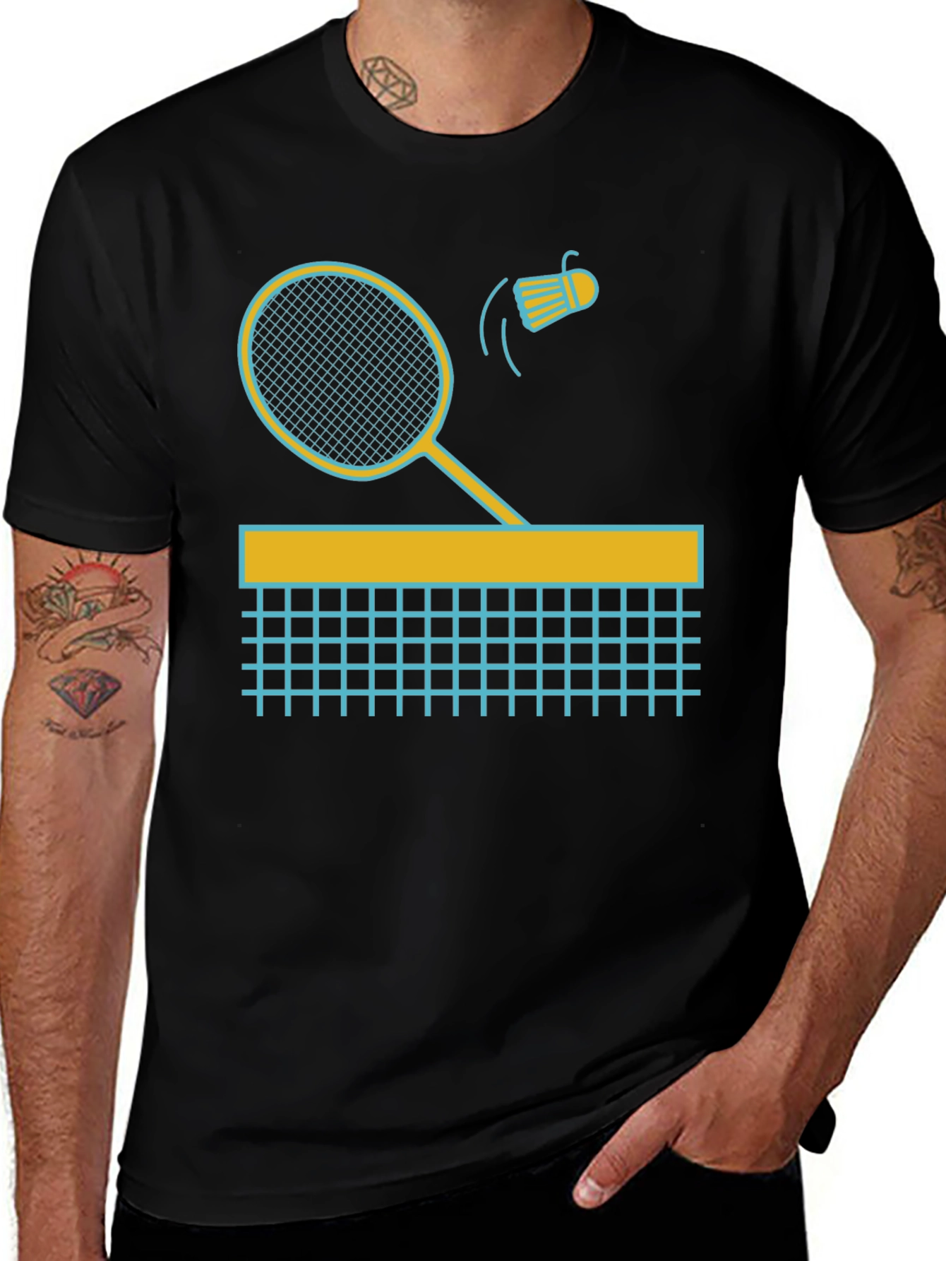 Badminton Graphic Tee - Smash Your Style!