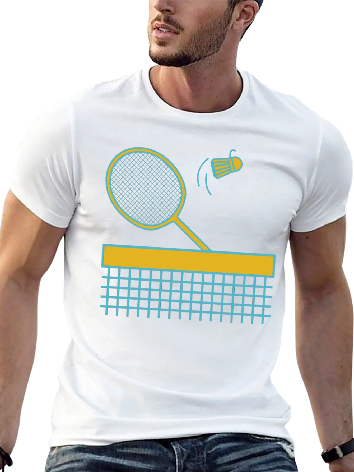 Badminton Graphic Tee - Smash Your Style!