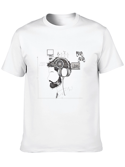 Gamer Mind T-Shirt - Black Graphic Tee