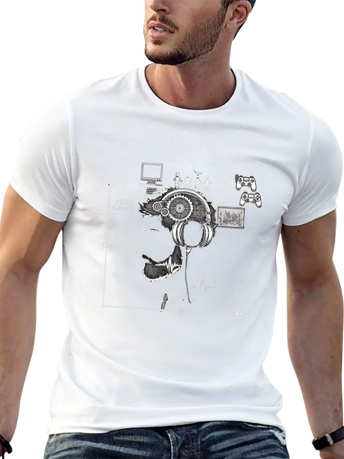 Gamer Mind T-Shirt - Black Graphic Tee