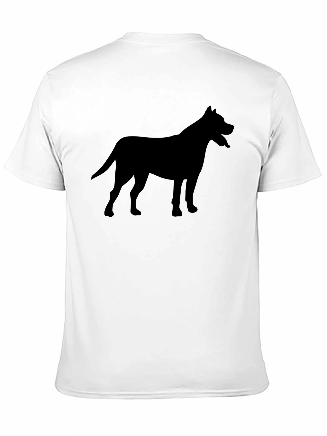 Black Dog Silhouette Graphic T-Shirt