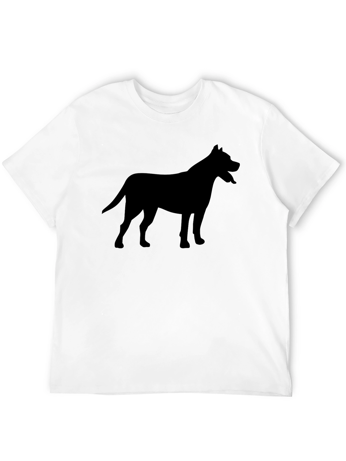 Black Dog Silhouette Graphic T-Shirt