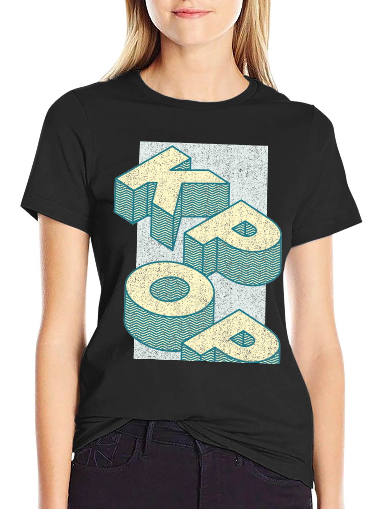 Retro KEEP GOING Graphic Tee - Black