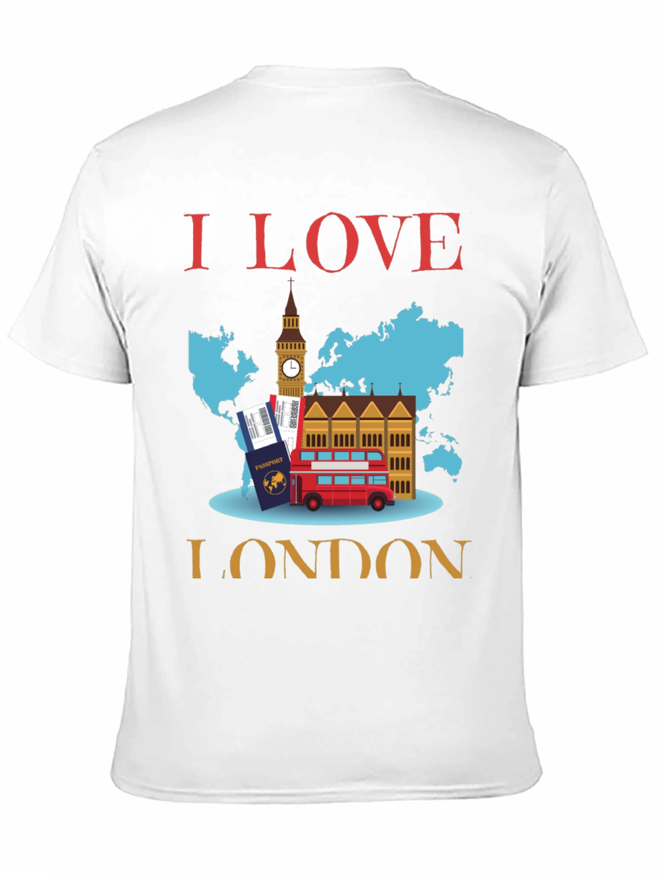 I Love London Graphic Tee Shirt