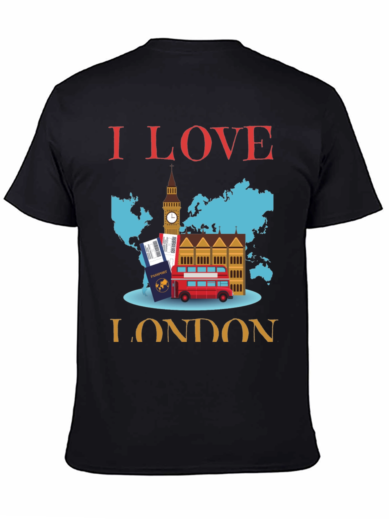 I Love London Graphic Tee Shirt