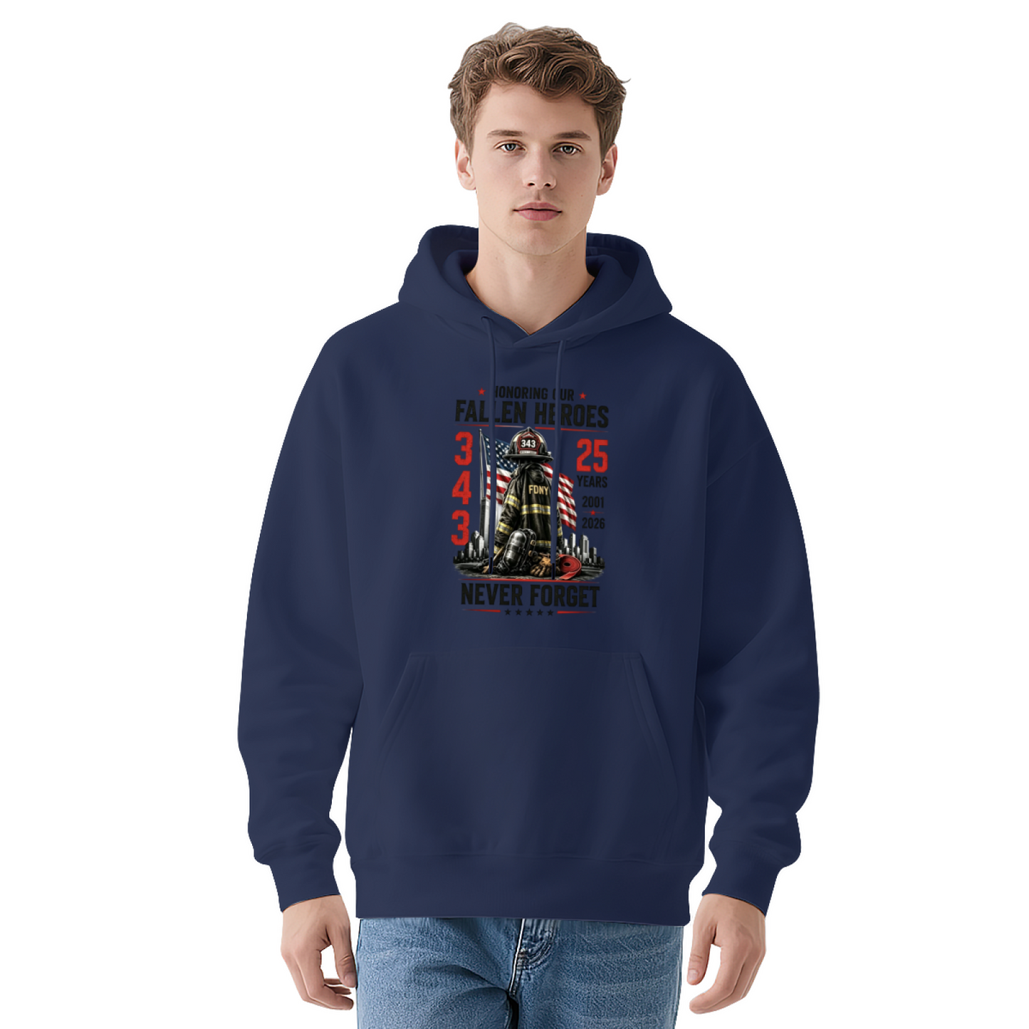Honoring Fallen Firefighter Heroes 9?11 Commemorative Hoodie