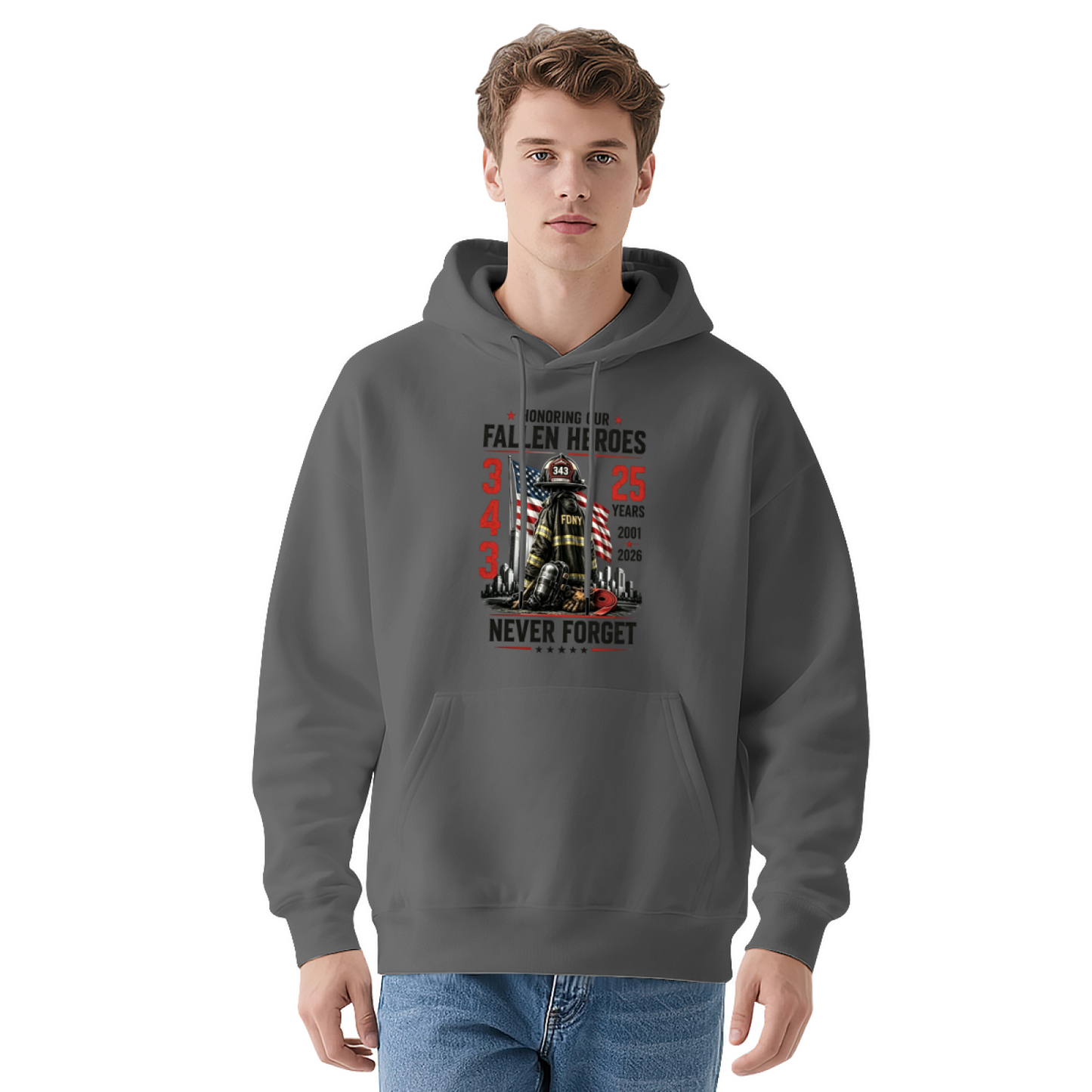 Honoring Fallen Firefighter Heroes 9?11 Commemorative Hoodie