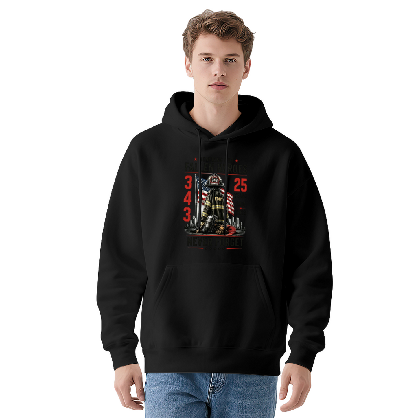 Honoring Fallen Firefighter Heroes 9?11 Commemorative Hoodie