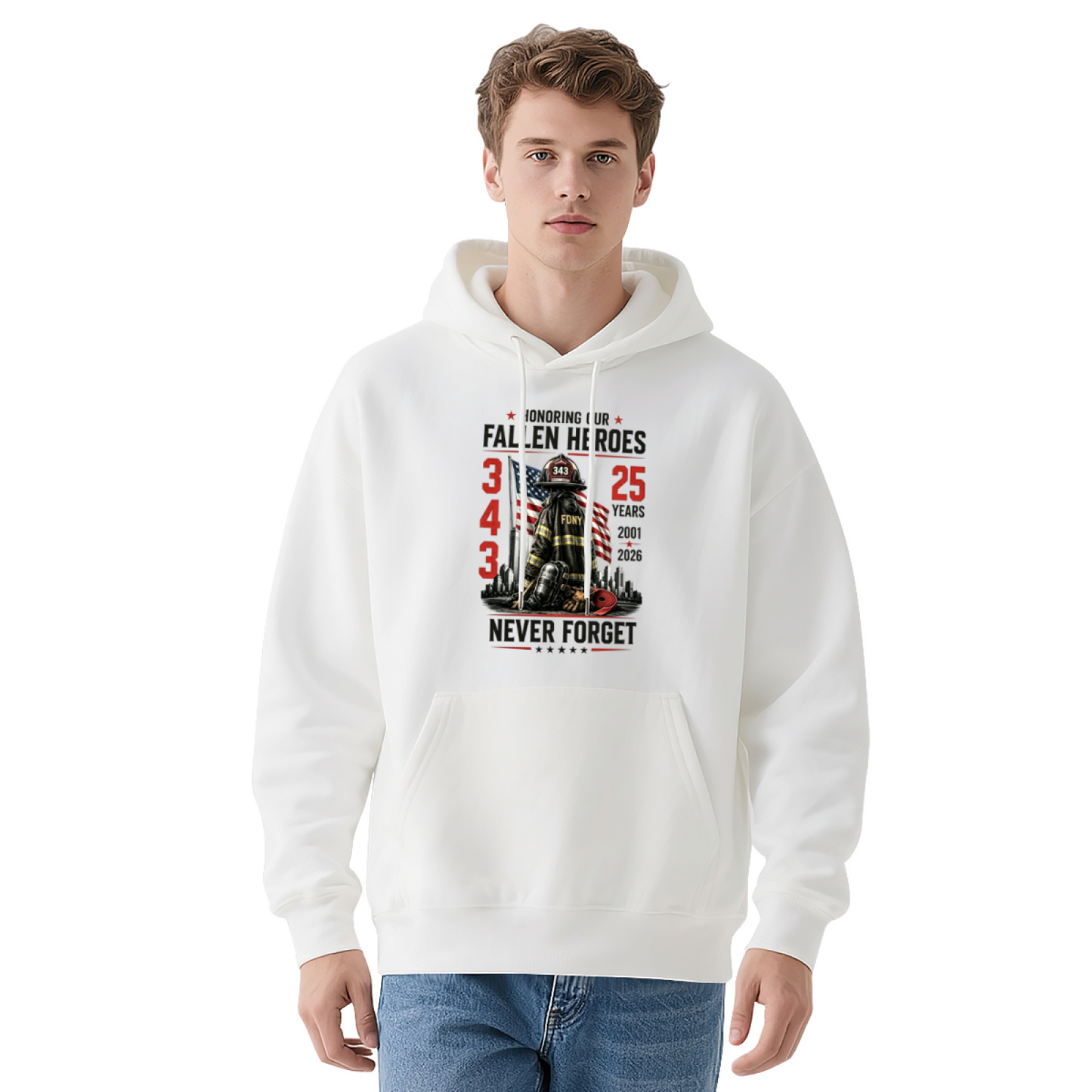 Honoring Fallen Firefighter Heroes 9?11 Commemorative Hoodie