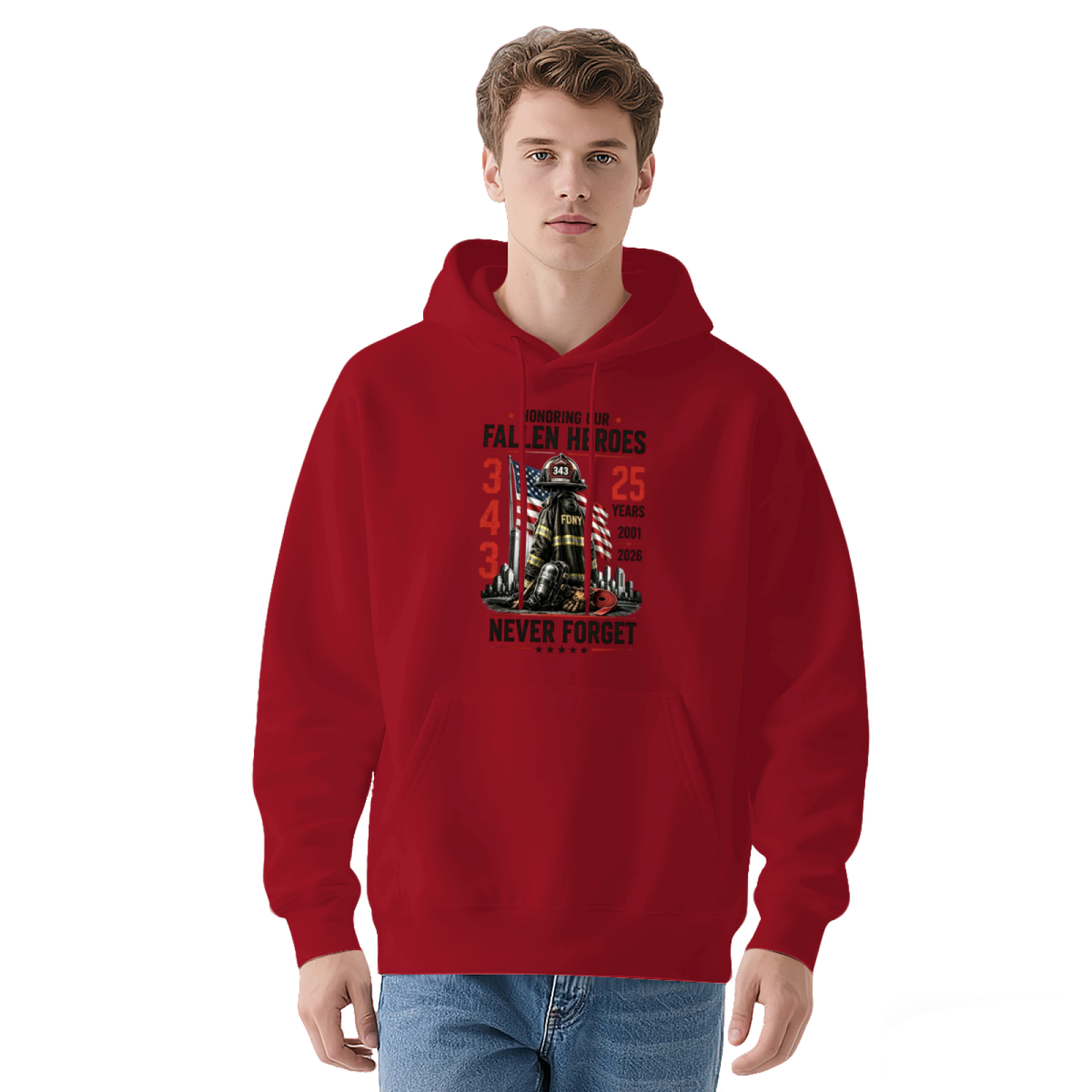 Honoring Fallen Firefighter Heroes 9?11 Commemorative Hoodie