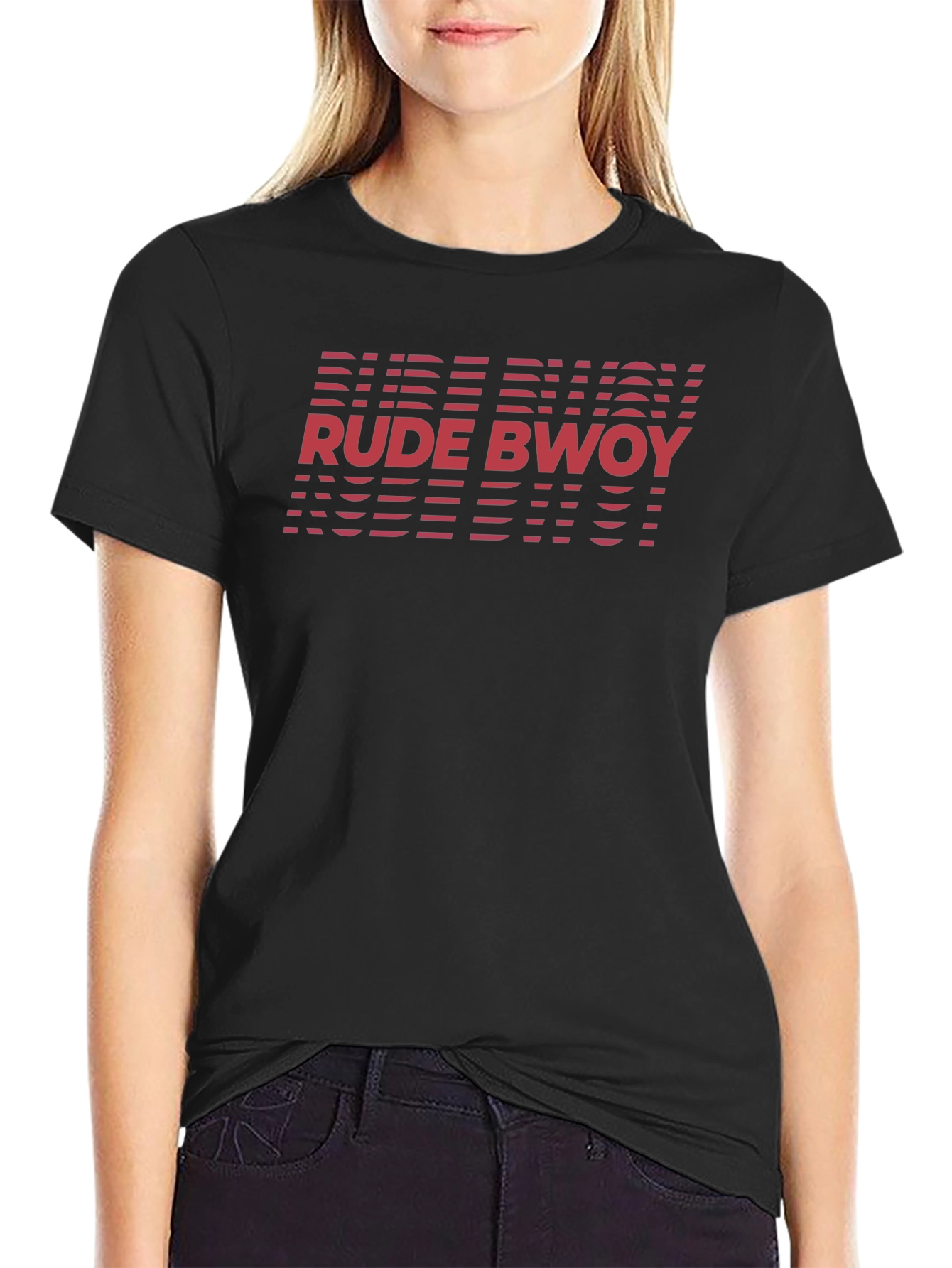Rude Bwoy Graphic Tee - Black Cotton T-Shirt