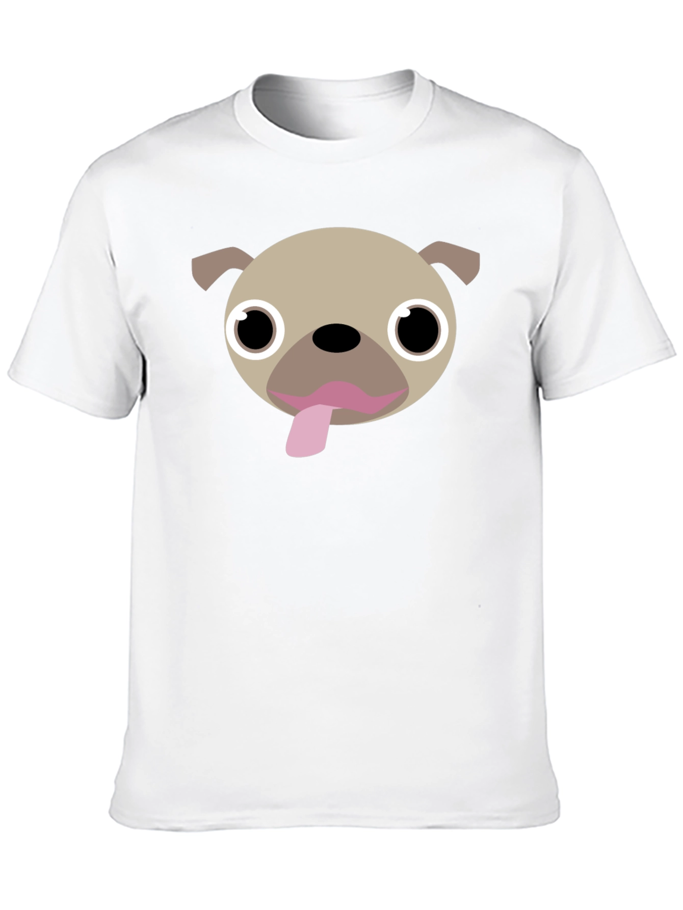 Pug Face Graphic Tee - Fun Dog Lover T-Shirt