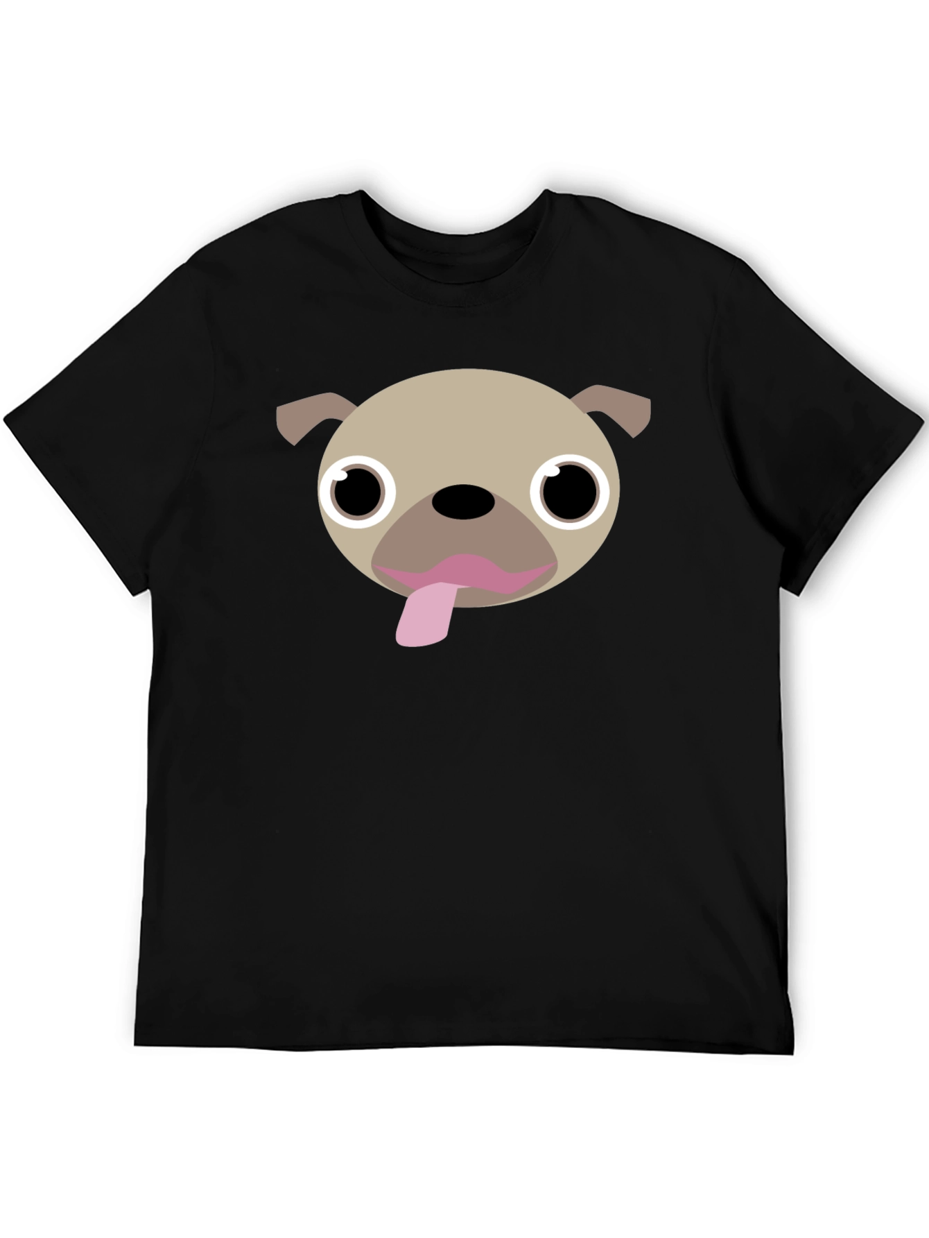 Pug Face Graphic Tee - Fun Dog Lover T-Shirt