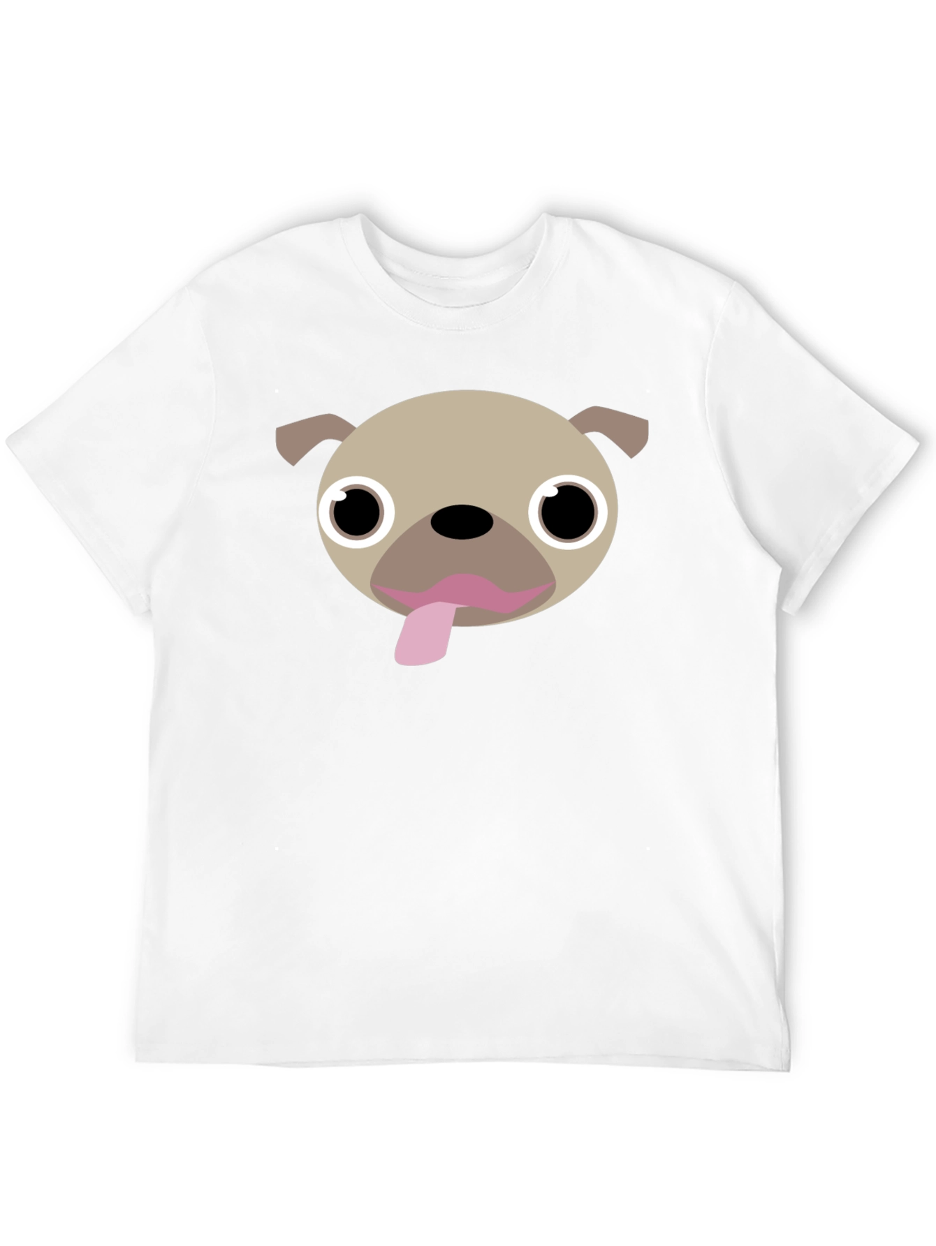 Pug Face Graphic Tee - Fun Dog Lover T-Shirt