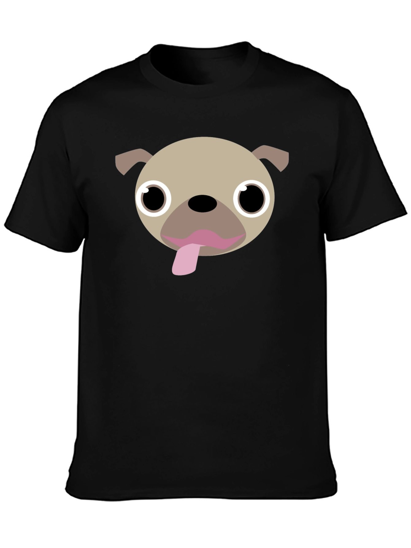 Pug Face Graphic Tee - Fun Dog Lover T-Shirt