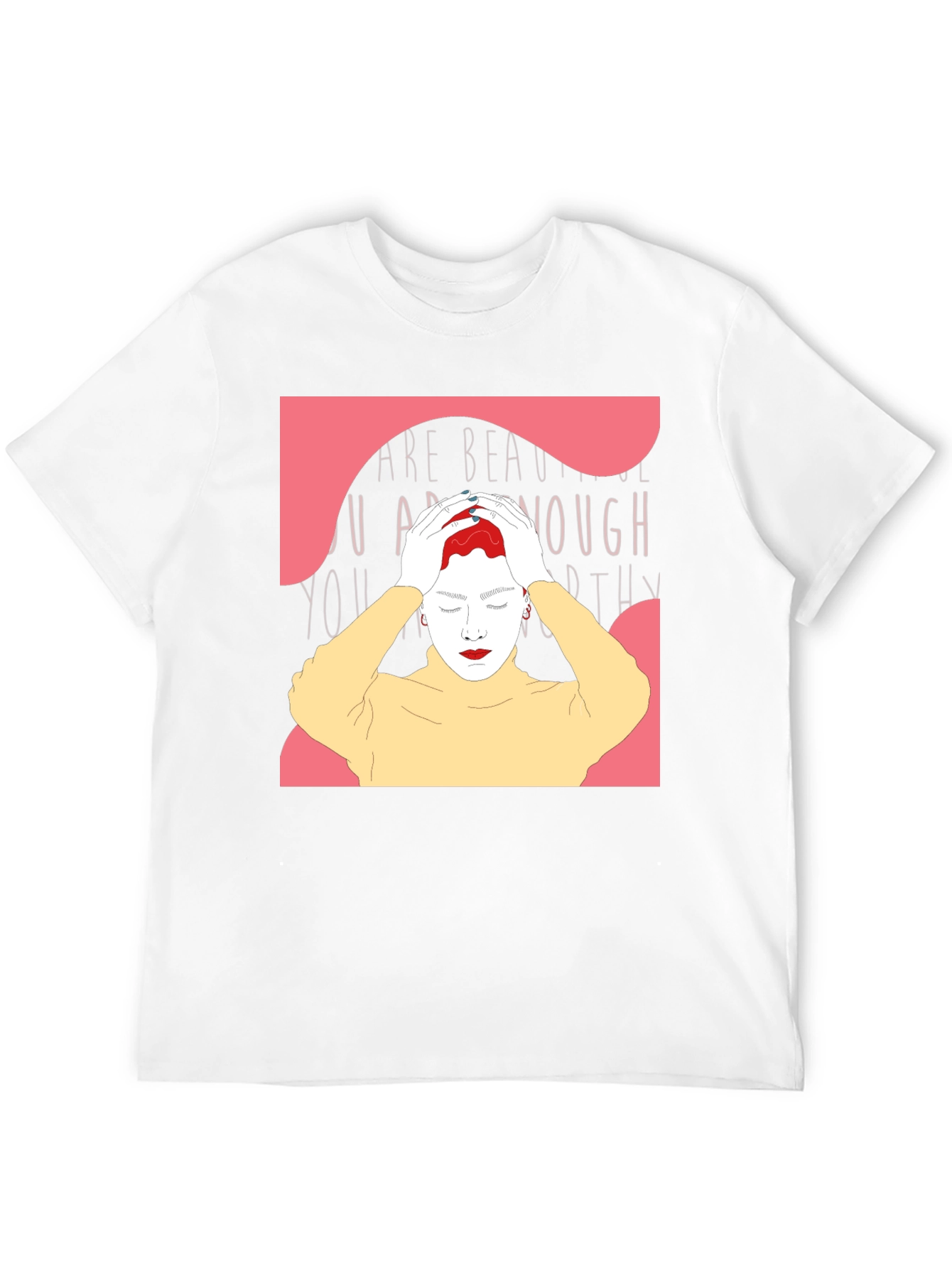 You Are Enough T-Shirt - Black Graphic Tee