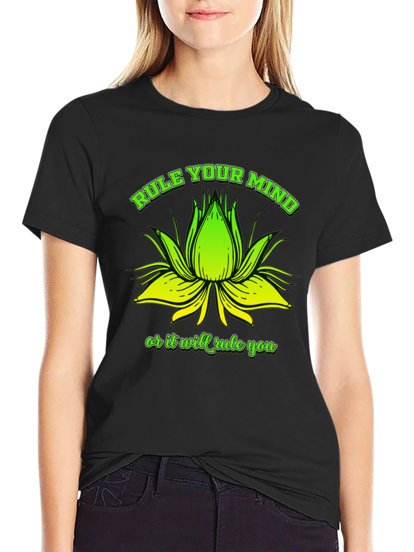 Rule Your Mind Black Graphic Tee
