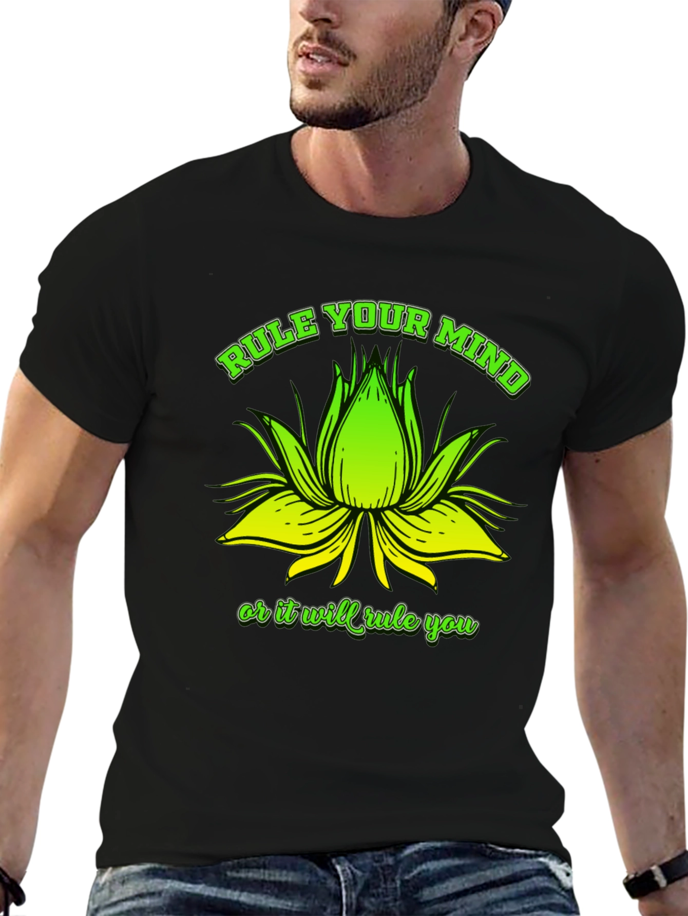 Rule Your Mind Black Graphic Tee