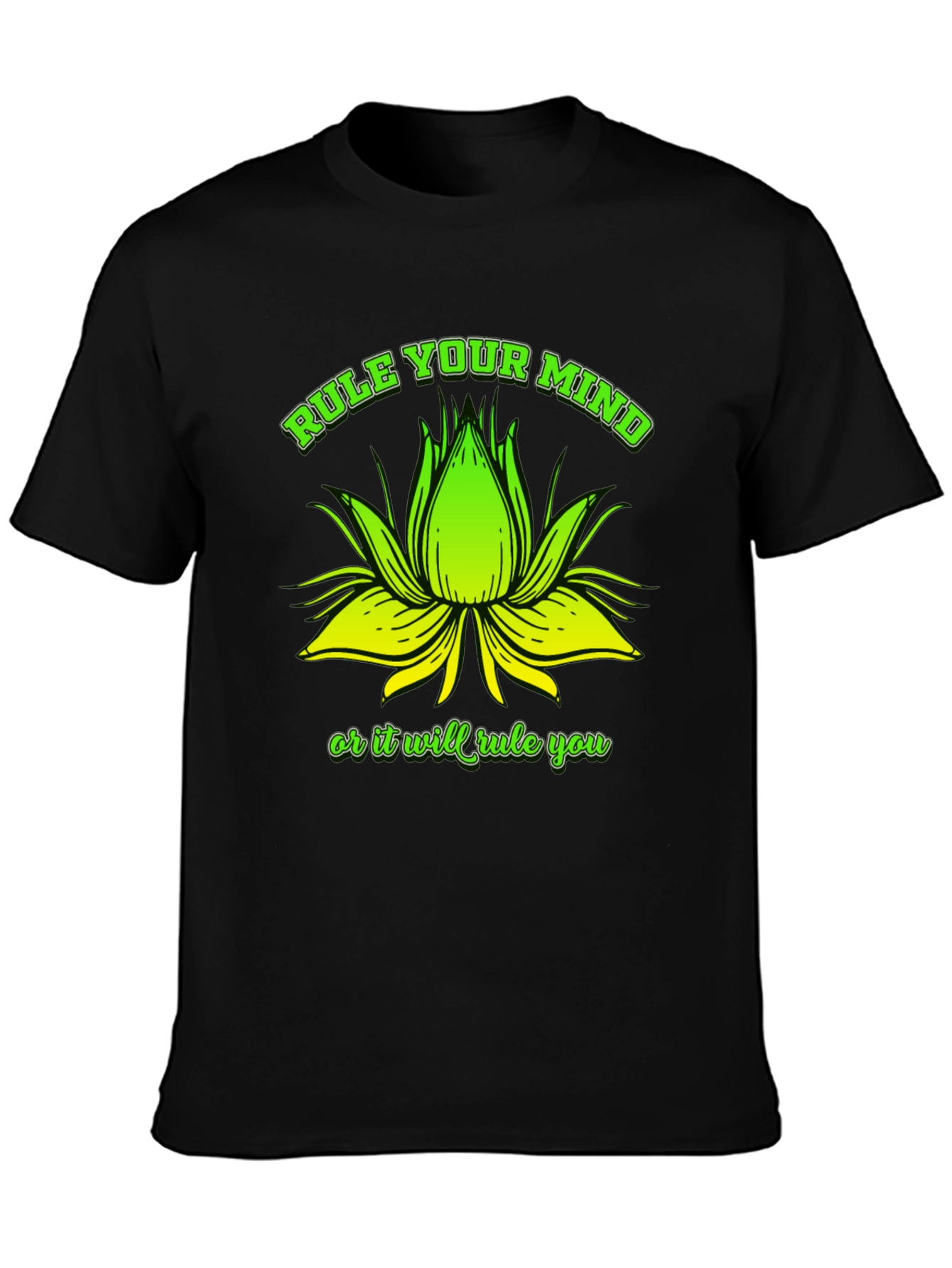 Rule Your Mind Black Graphic Tee