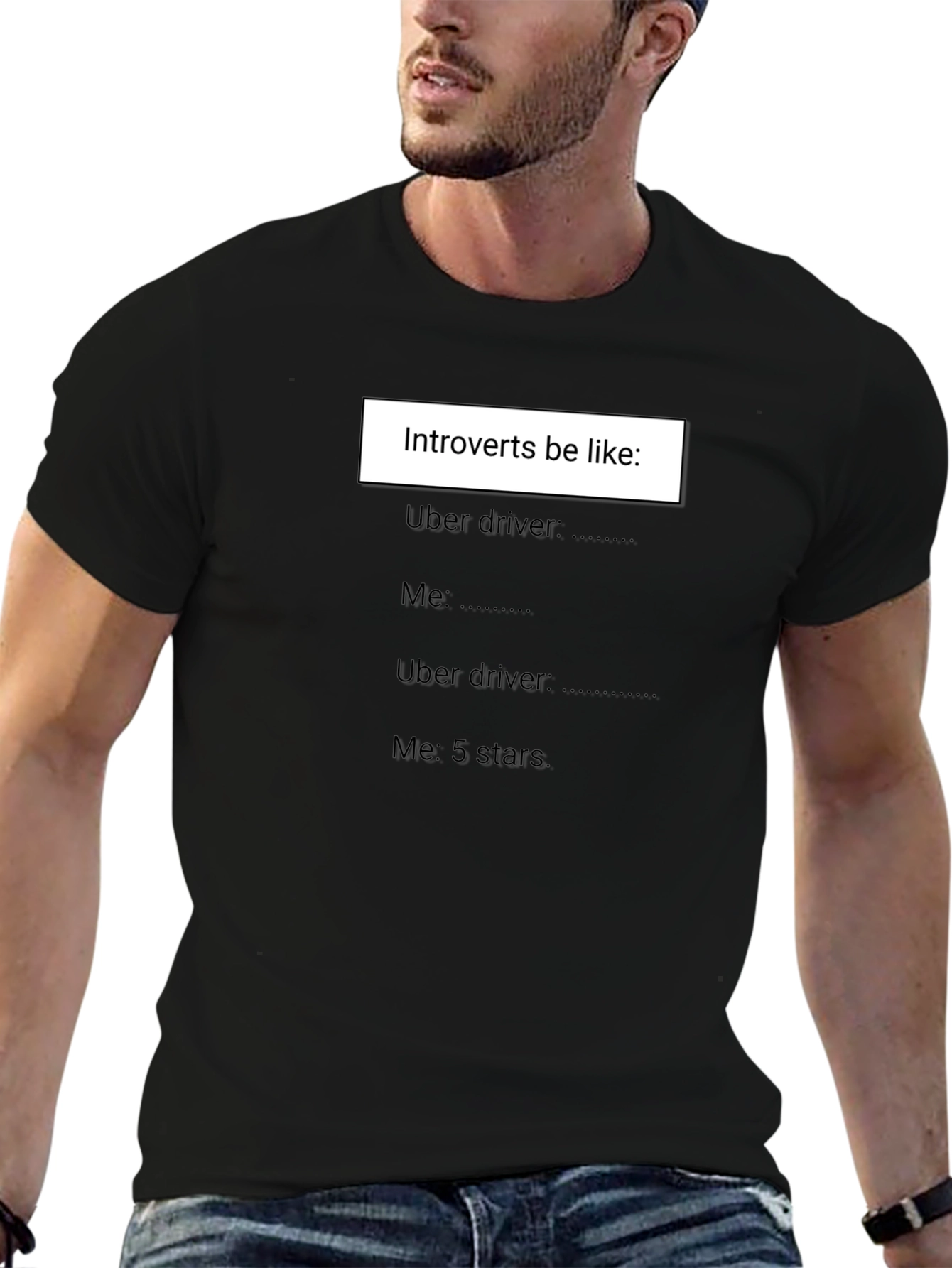 Introvert Uber Driver T-Shirt