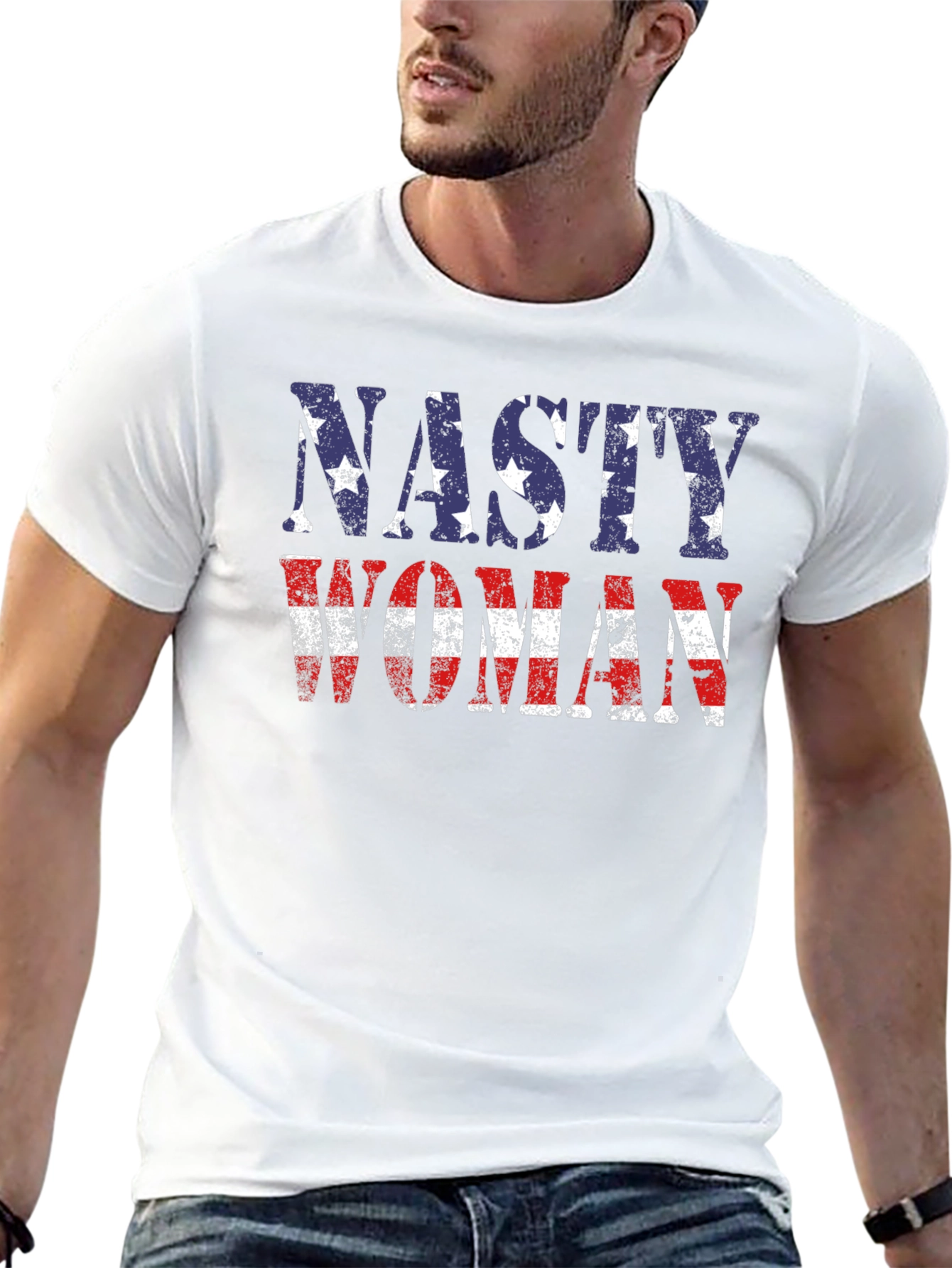Nasty Woman USA Flag T-Shirt