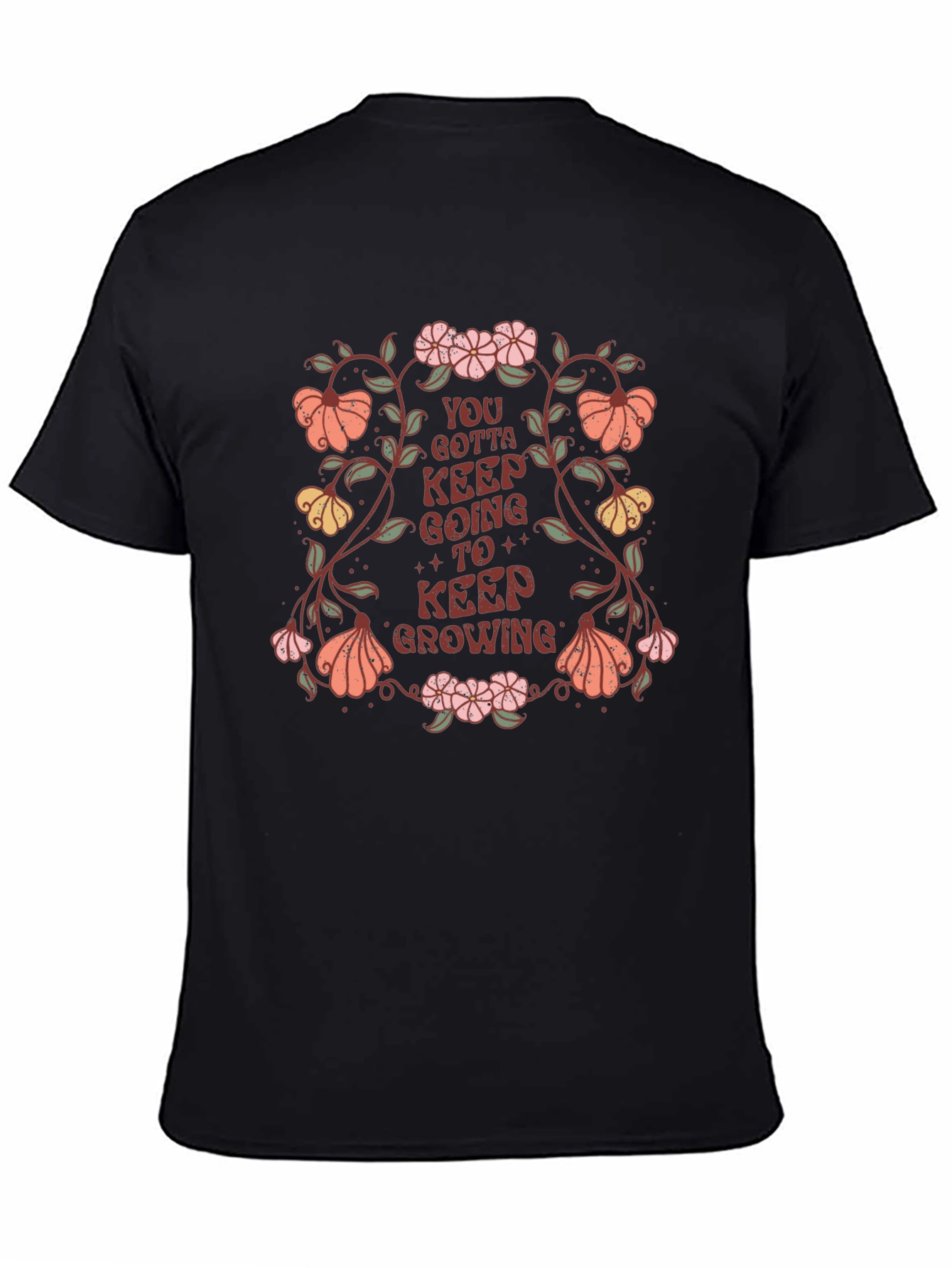 Floral Graphic Tee - Keep Growing Shirt