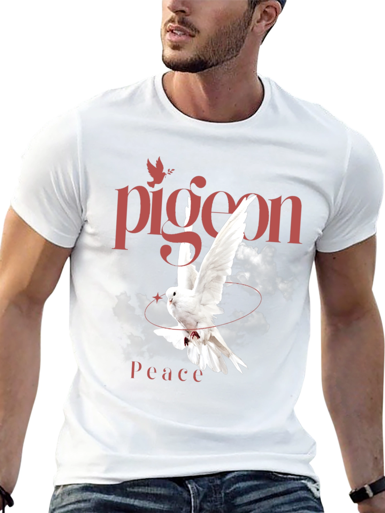 Pigeon Peace Graphic T-Shirt