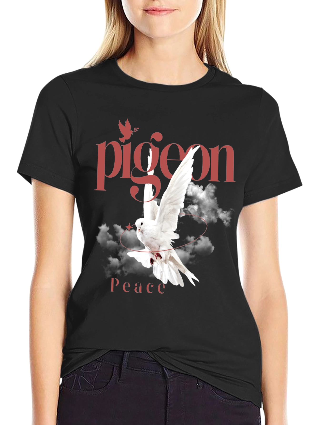 Pigeon Peace Graphic T-Shirt