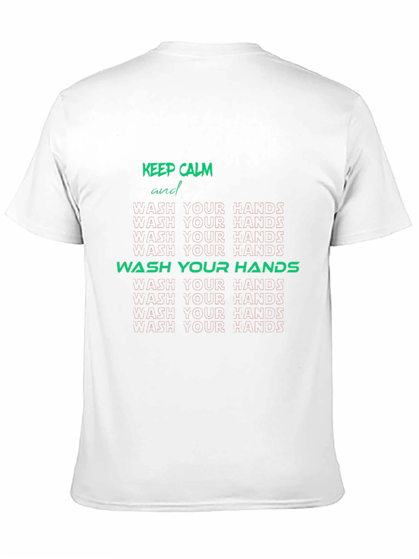 Keep Calm Wash Your Hands Graphic Tee