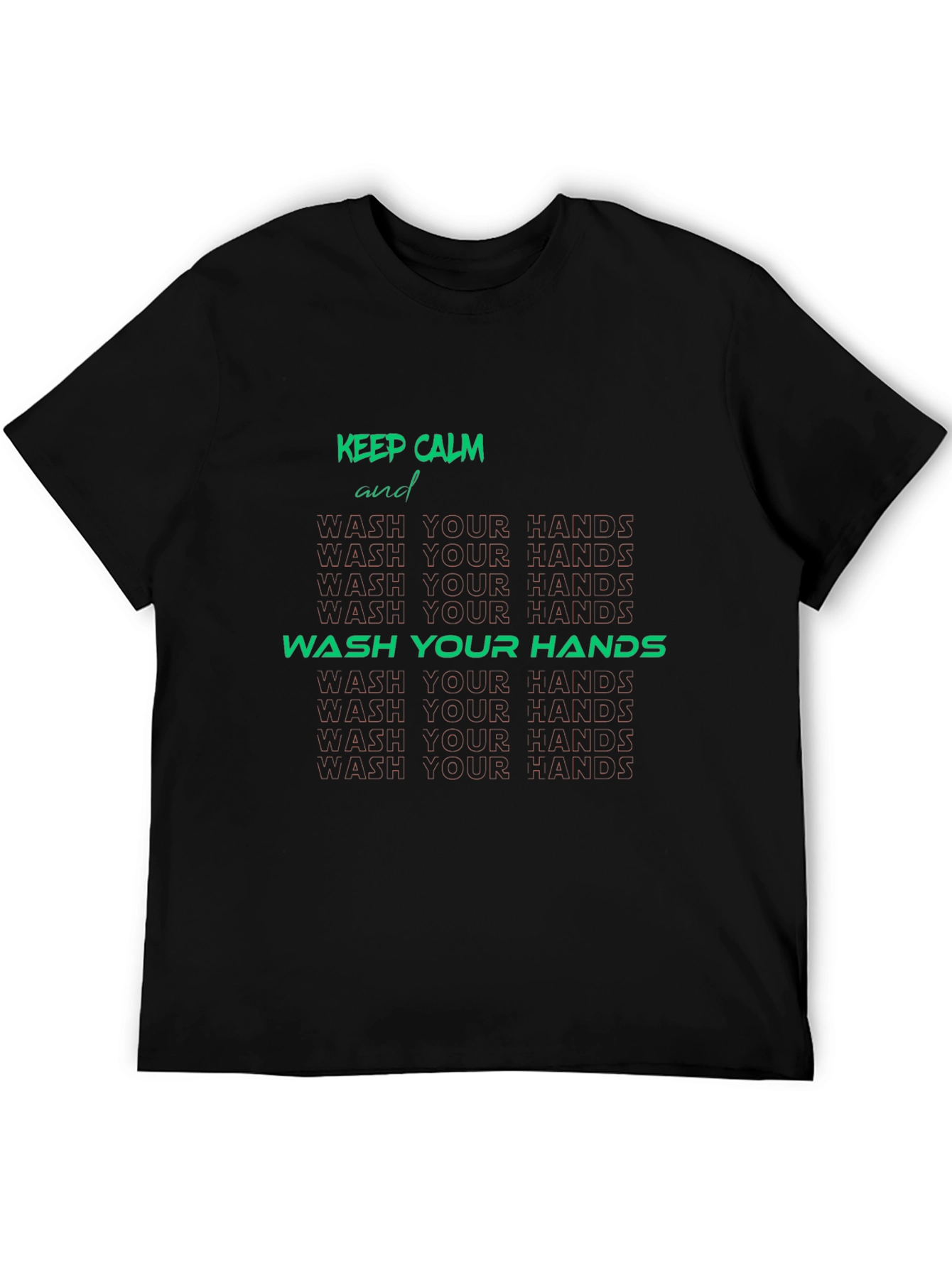 Keep Calm Wash Your Hands Graphic Tee