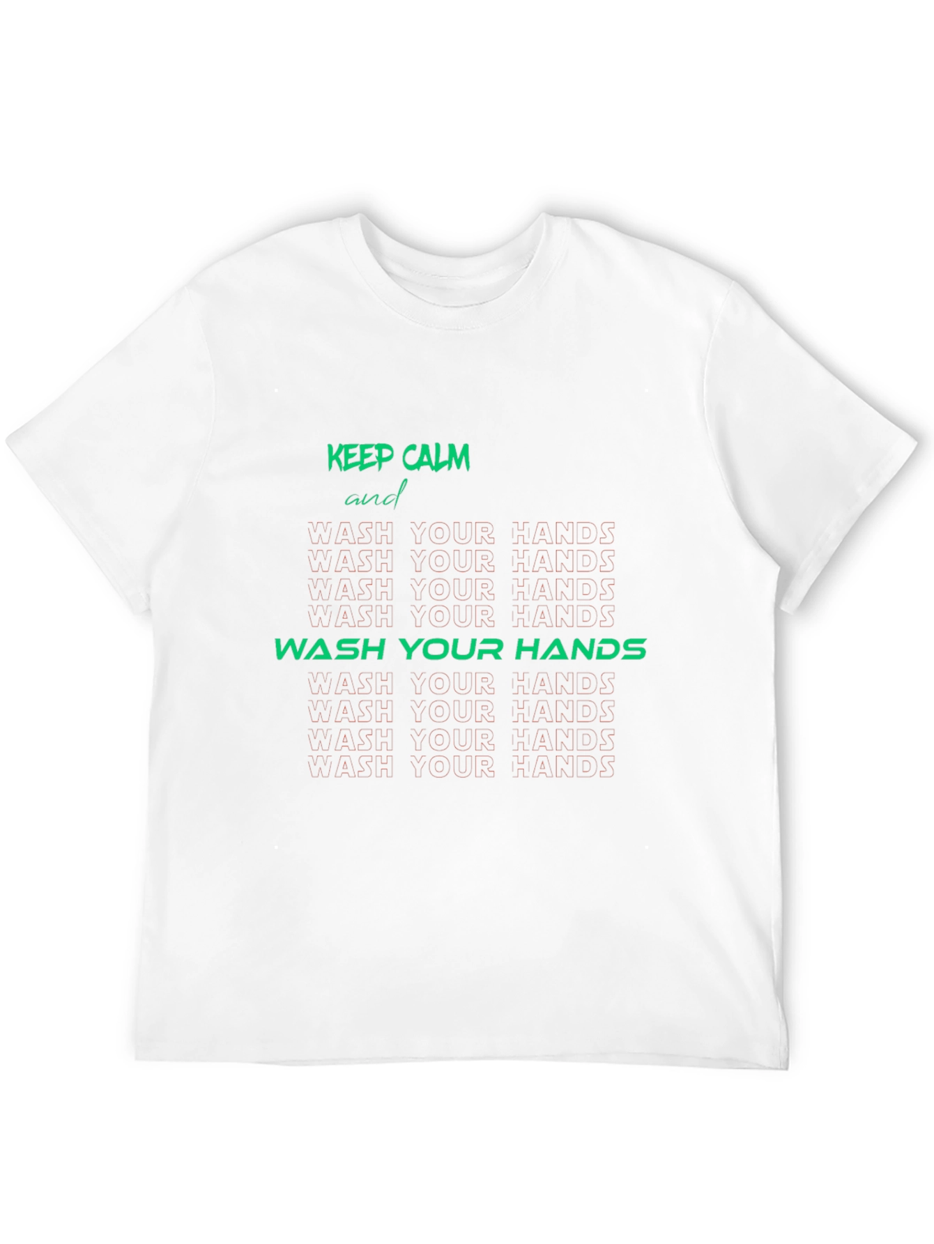 Keep Calm Wash Your Hands Graphic Tee