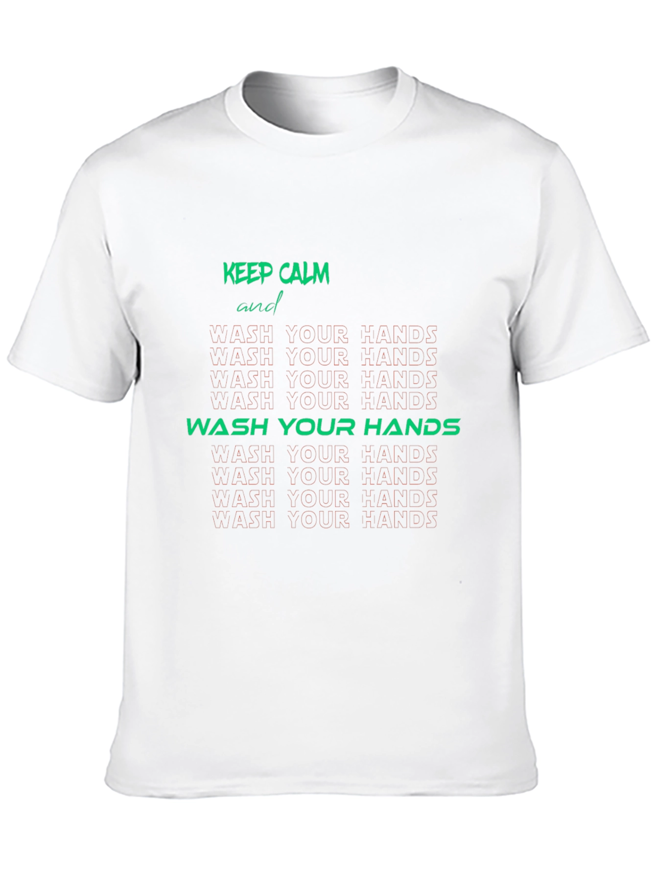 Keep Calm Wash Your Hands Graphic Tee