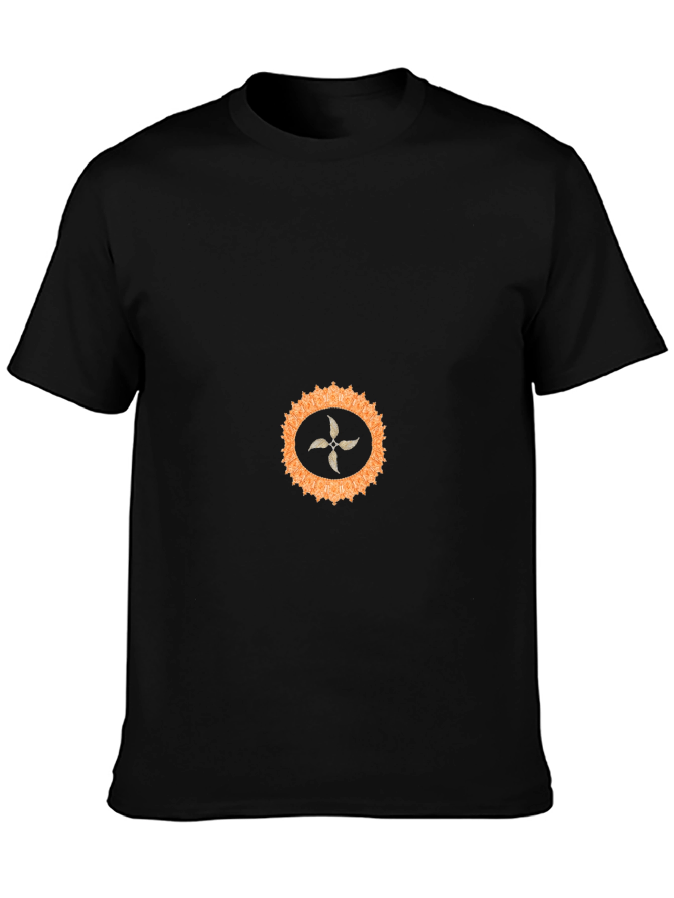 Unique Black T-Shirt with Abstract Graphic Print