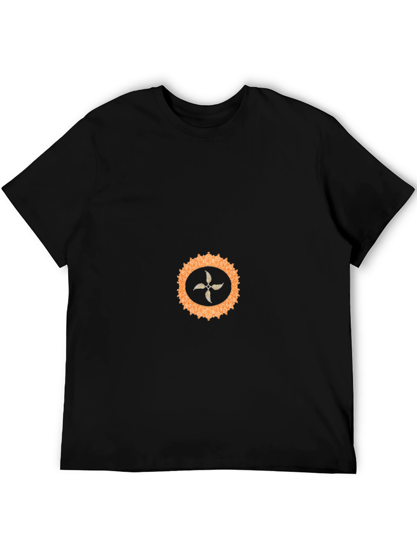 Unique Black T-Shirt with Abstract Graphic Print