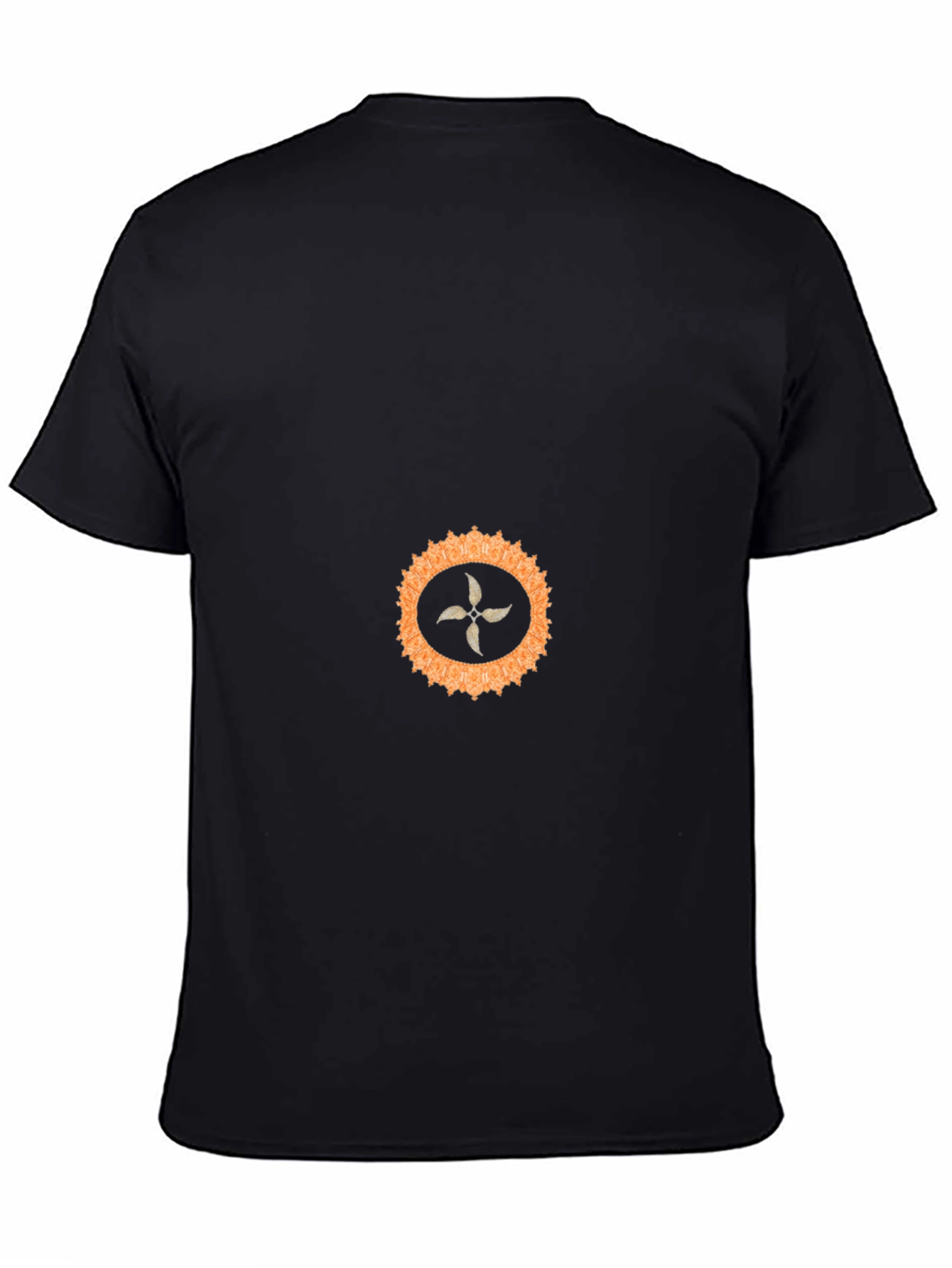Unique Black T-Shirt with Abstract Graphic Print
