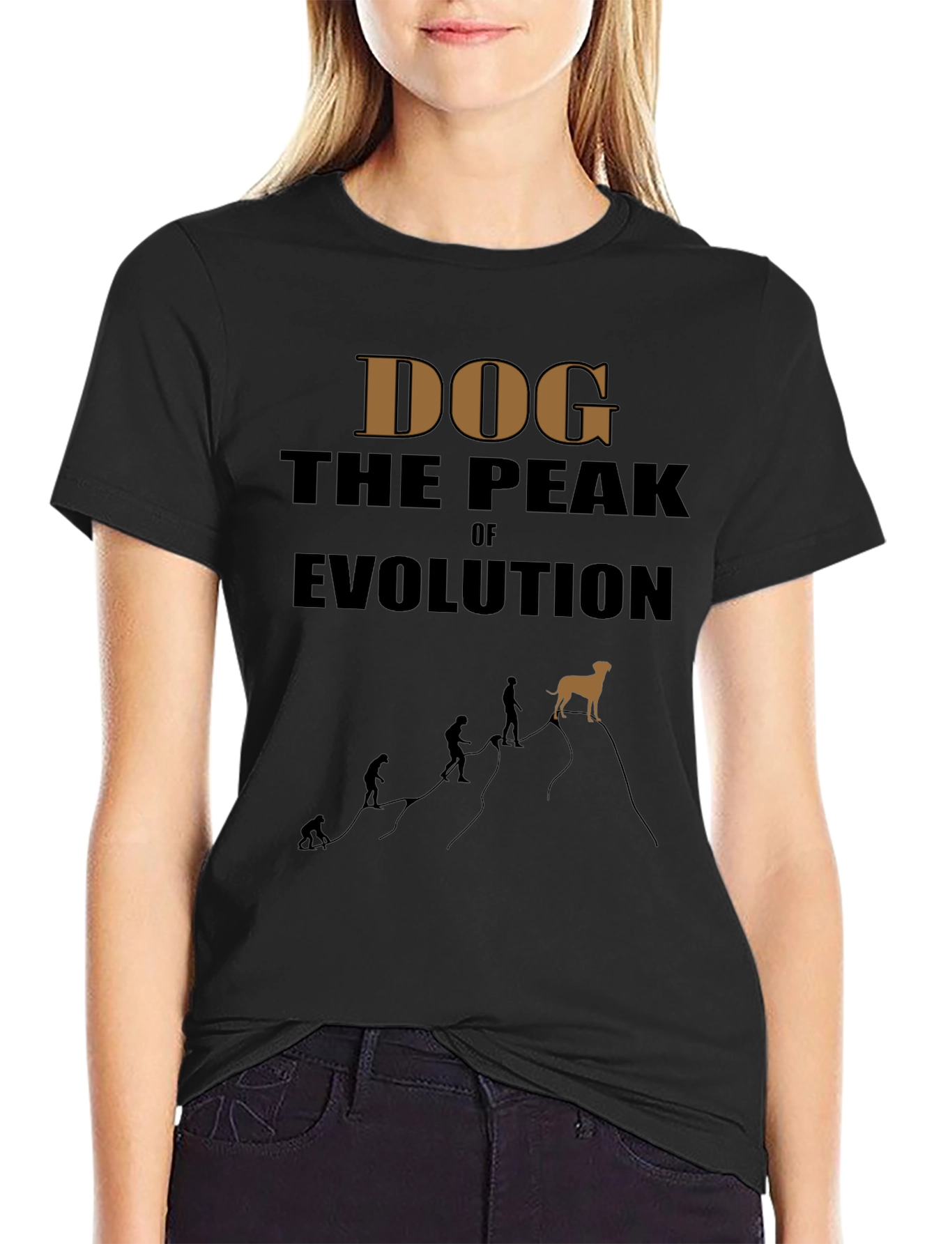 Dog The Peak Of Evolution Graphic Tee