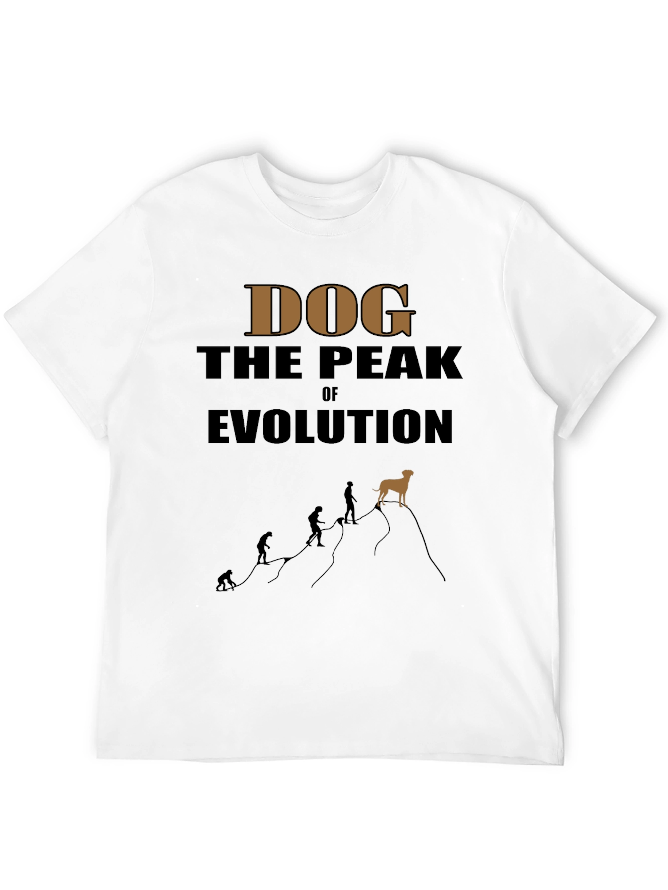 Dog The Peak Of Evolution Graphic Tee