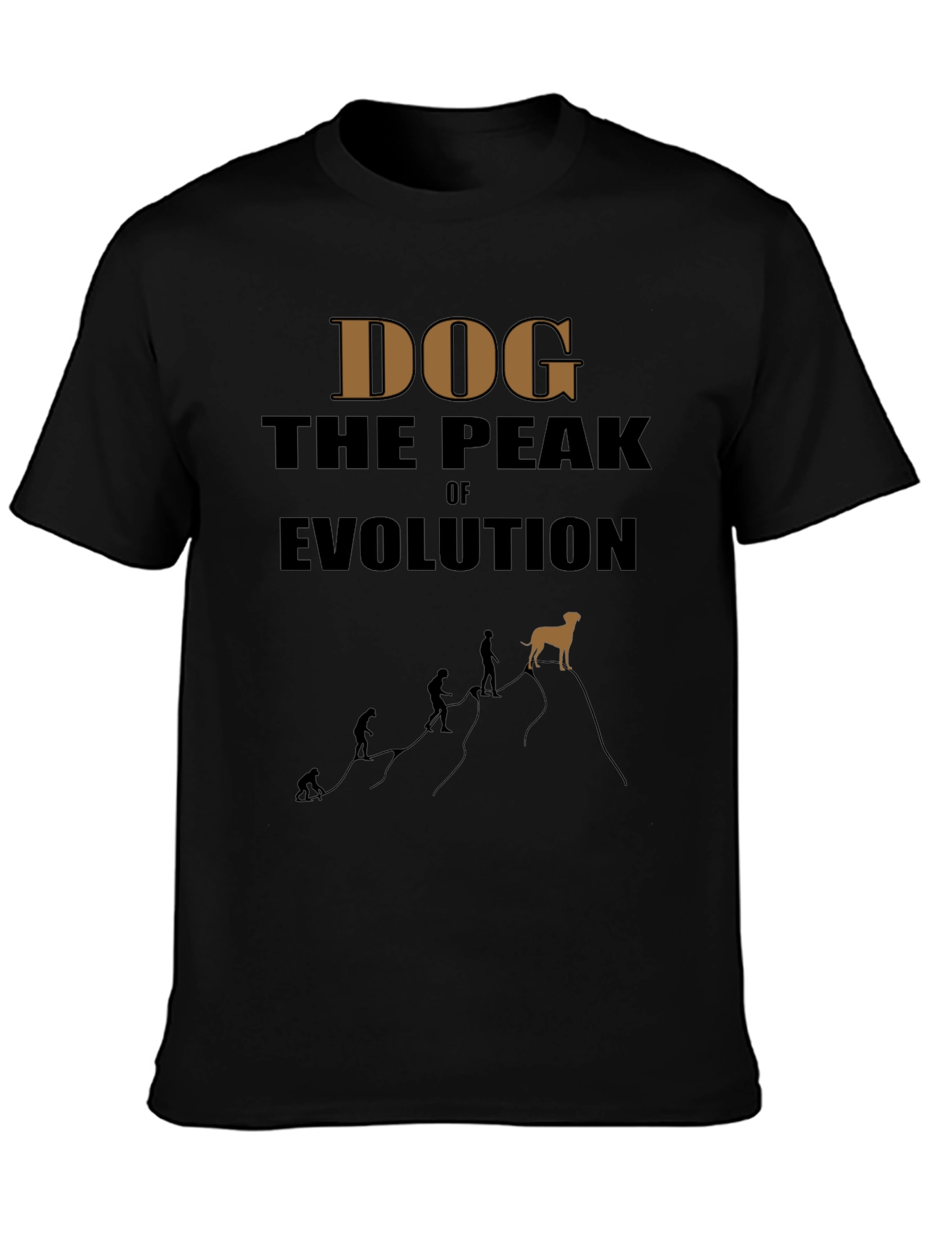 Dog The Peak Of Evolution Graphic Tee