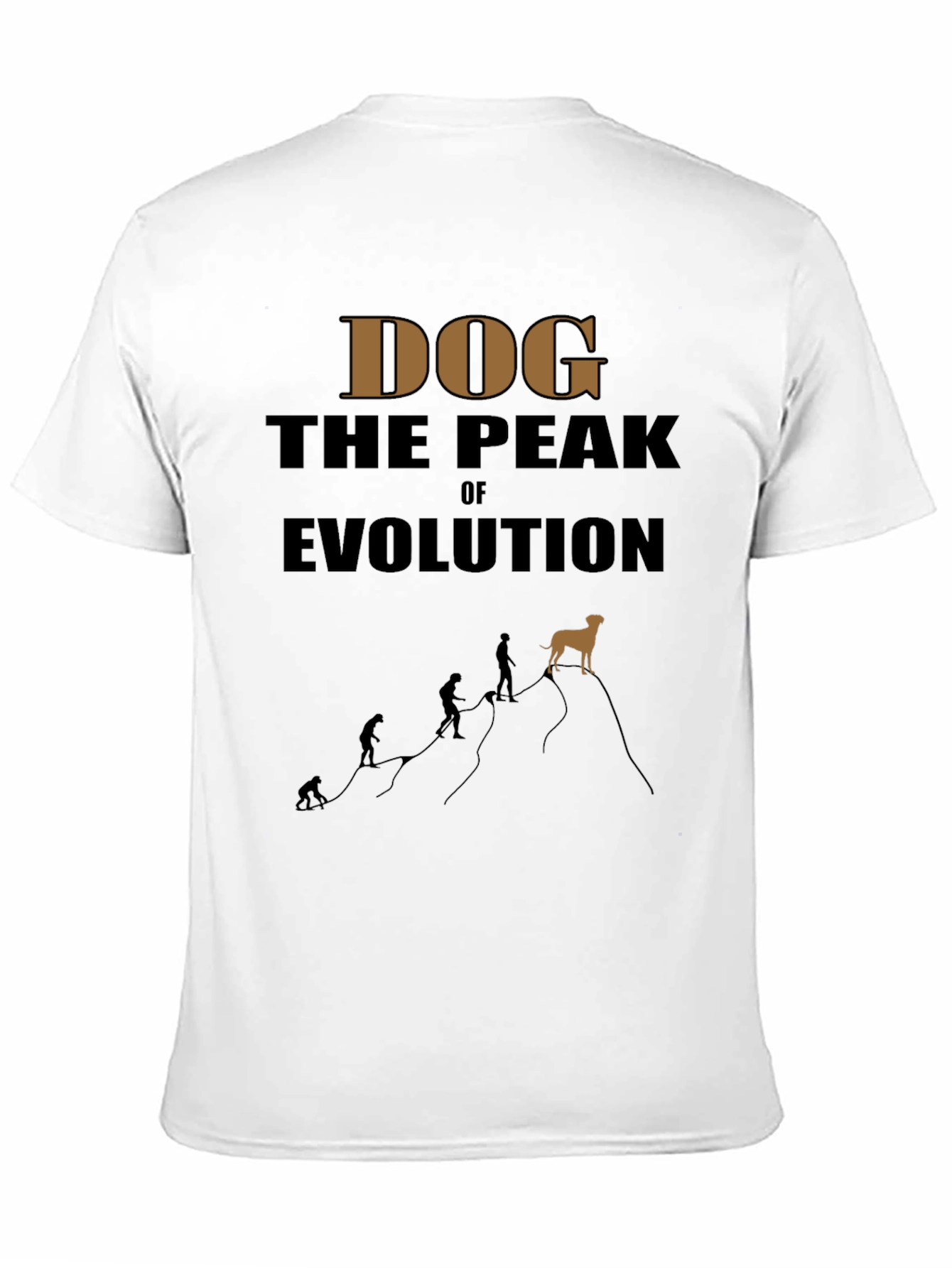 Dog The Peak Of Evolution Graphic Tee