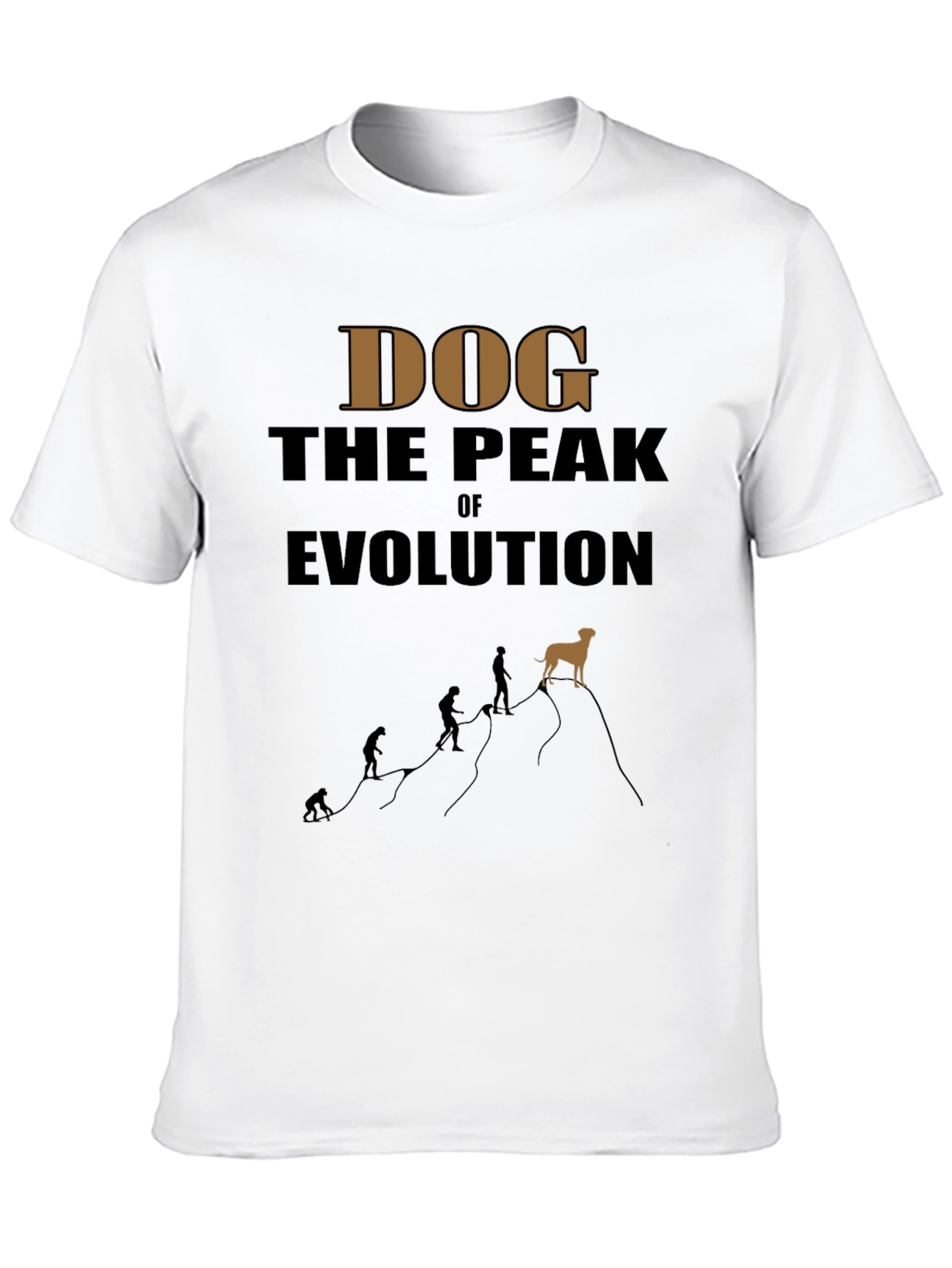 Dog The Peak Of Evolution Graphic Tee