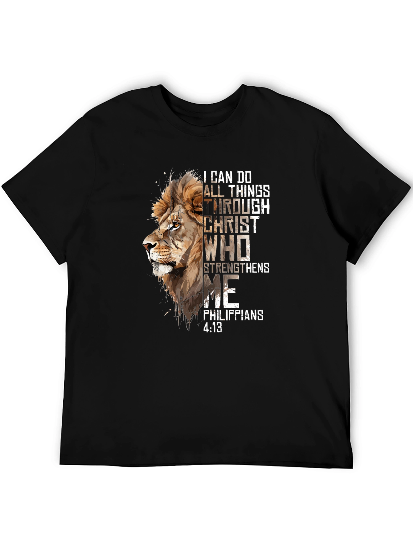 Lion and Scripture Graphic Tee