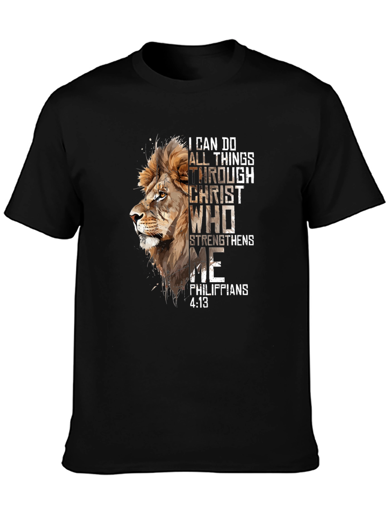 Lion and Scripture Graphic Tee