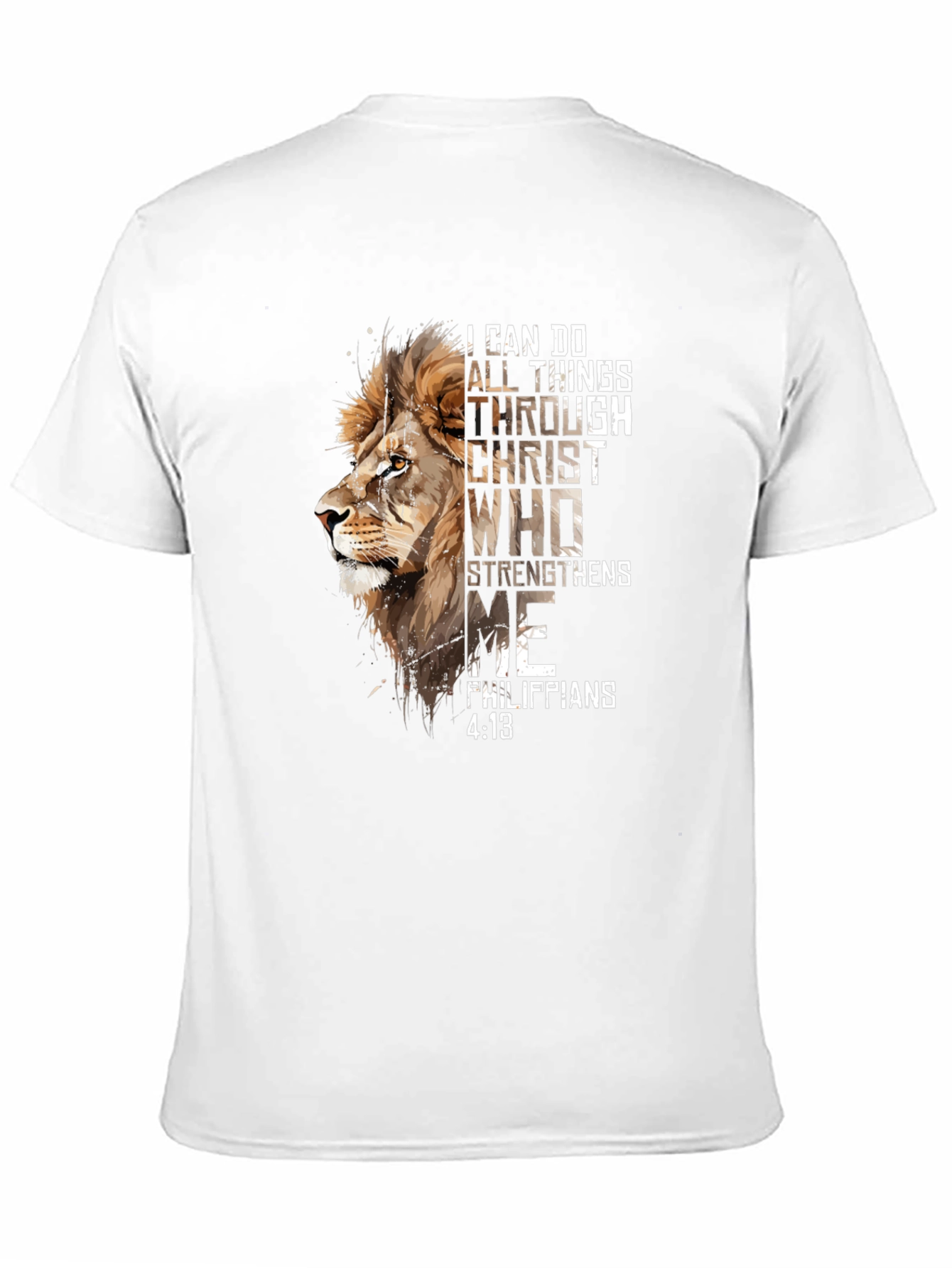 Lion and Scripture Graphic Tee