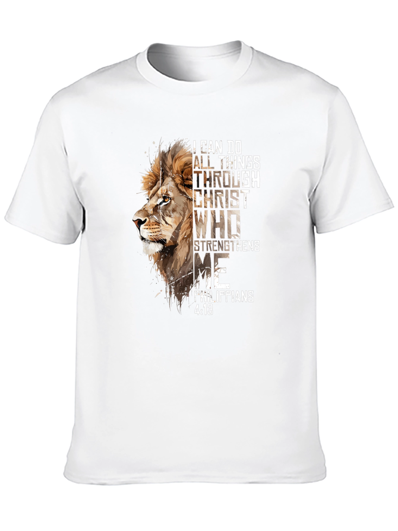 Lion and Scripture Graphic Tee