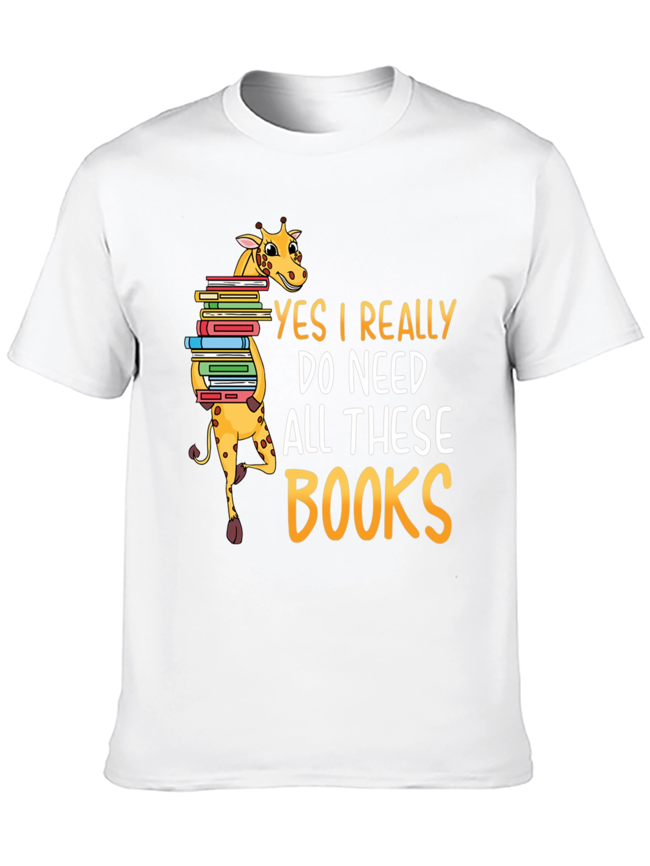 Giraffe Books Lover T-Shirt